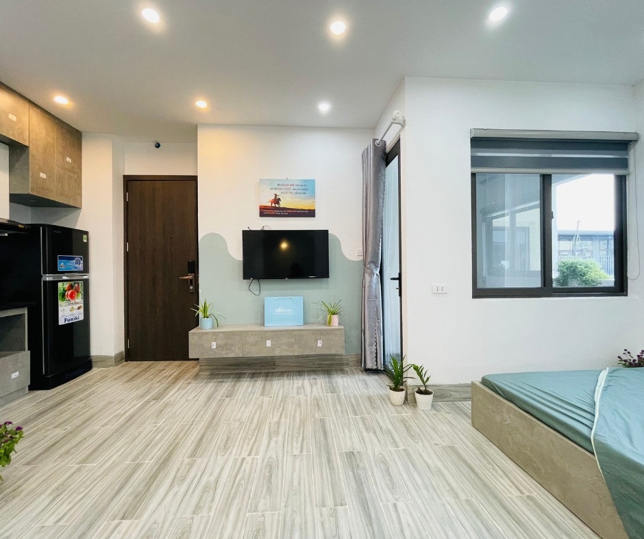 Phòng trọ Studio 35m2 tại Salahomes Nguyễn Thị Định - Cầu Giấy - Phòng ngủ