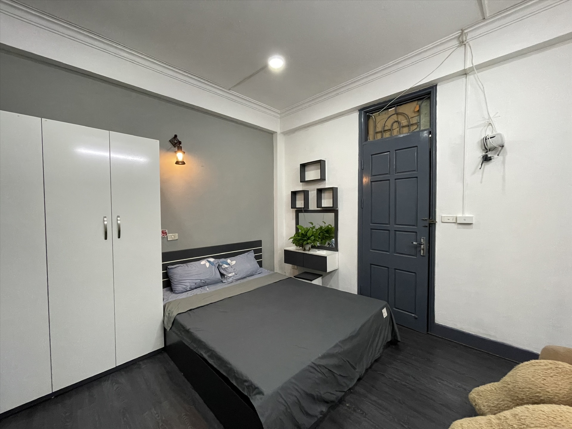 Phòng trọ Studio 25m2 tại Sunny Apartment Trần Duy Hưng - Cầu Giấy - Phòng ngủ