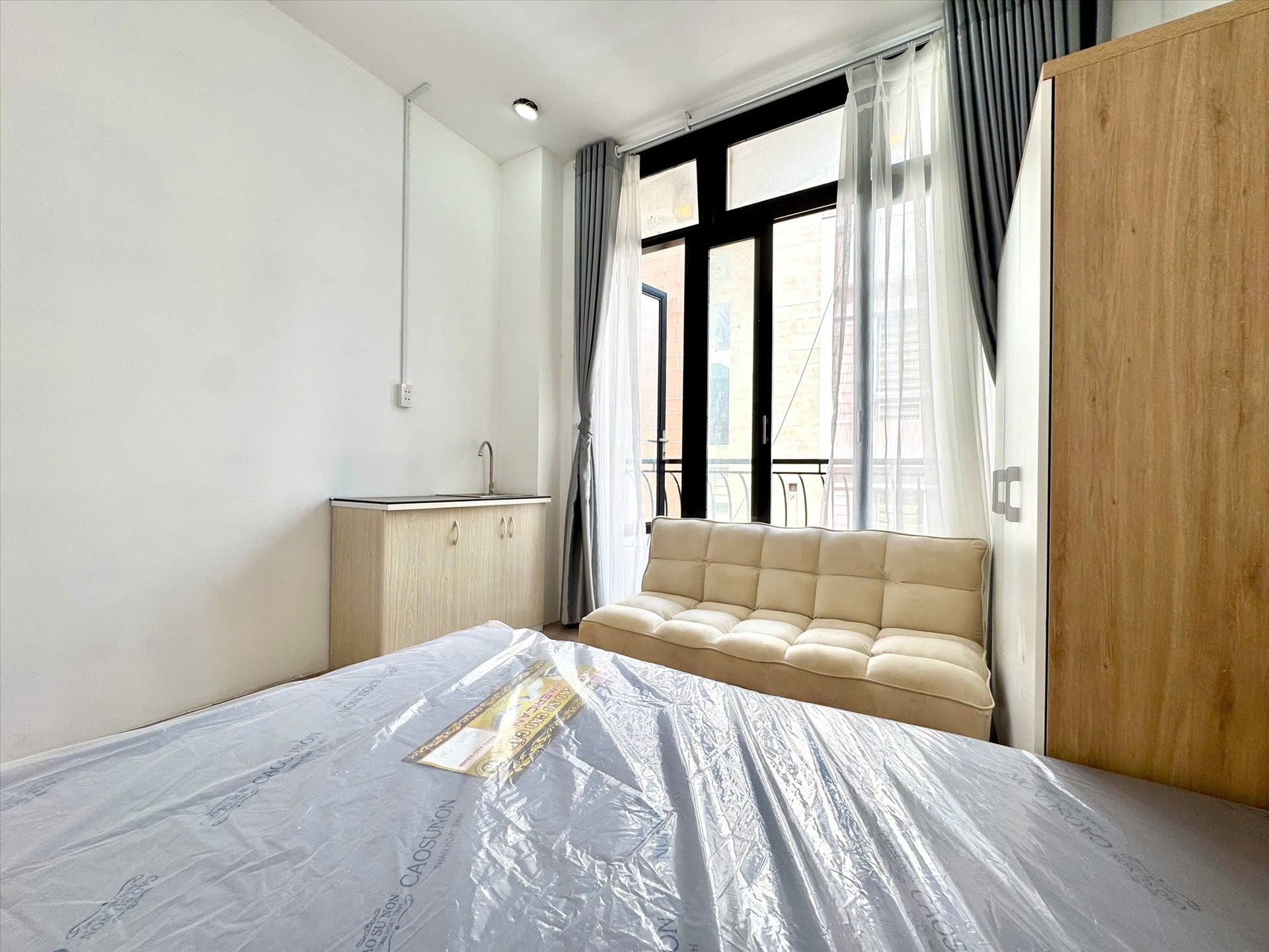 Phòng trọ Studio 25m2 tại AB Home Lộc Hưng - Tân Bình - Phòng ngủ