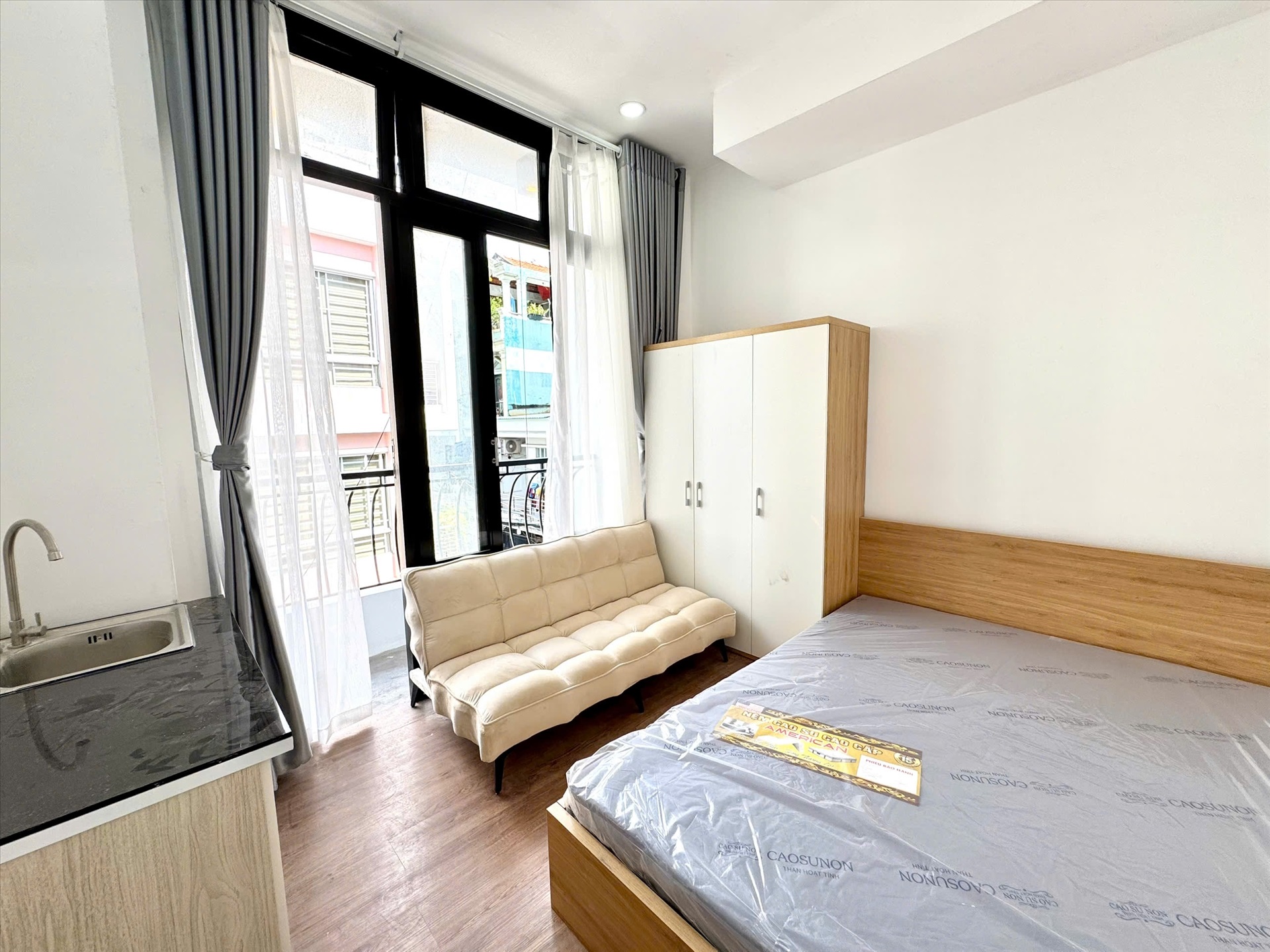 Phòng trọ Studio 25m2 tại AB Home Lộc Hưng - Tân Bình - Phòng ngủ
