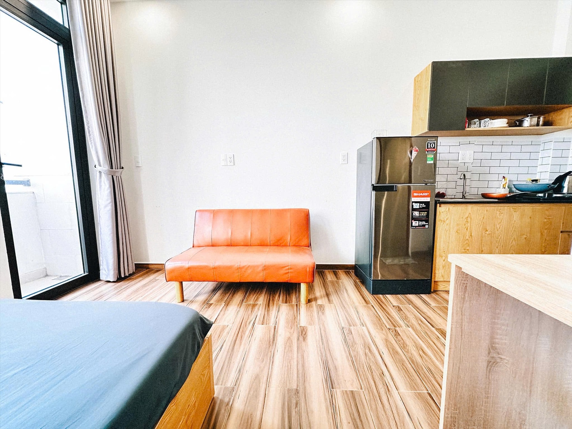 Phòng trọ Studio 25m2 tại Anh Ng House  Nguyễn Cảnh Dị - Tân Bình - Phòng ngủ