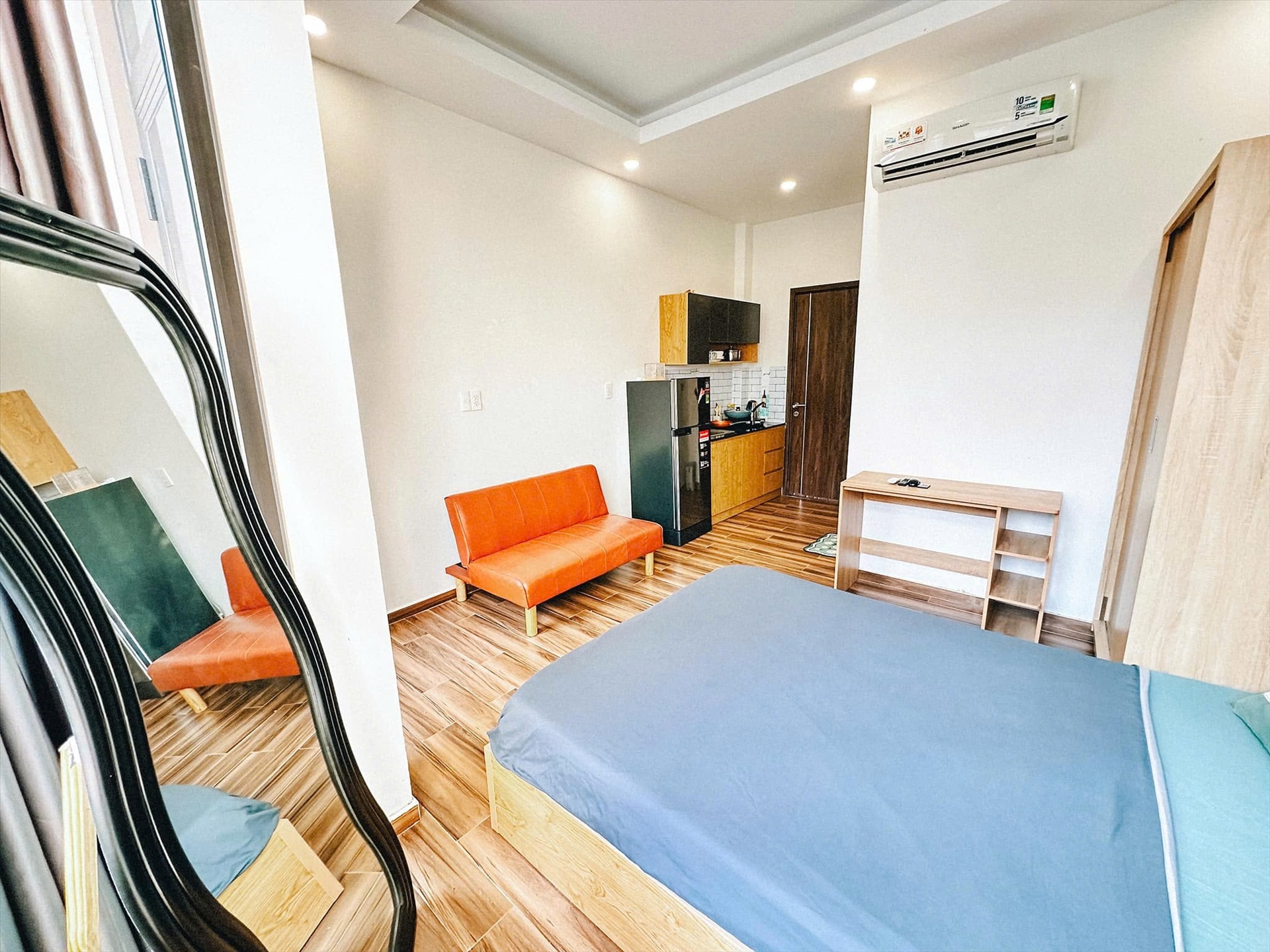 Phòng trọ Studio 25m2 tại Anh Ng House  Nguyễn Cảnh Dị - Tân Bình - Phòng ngủ