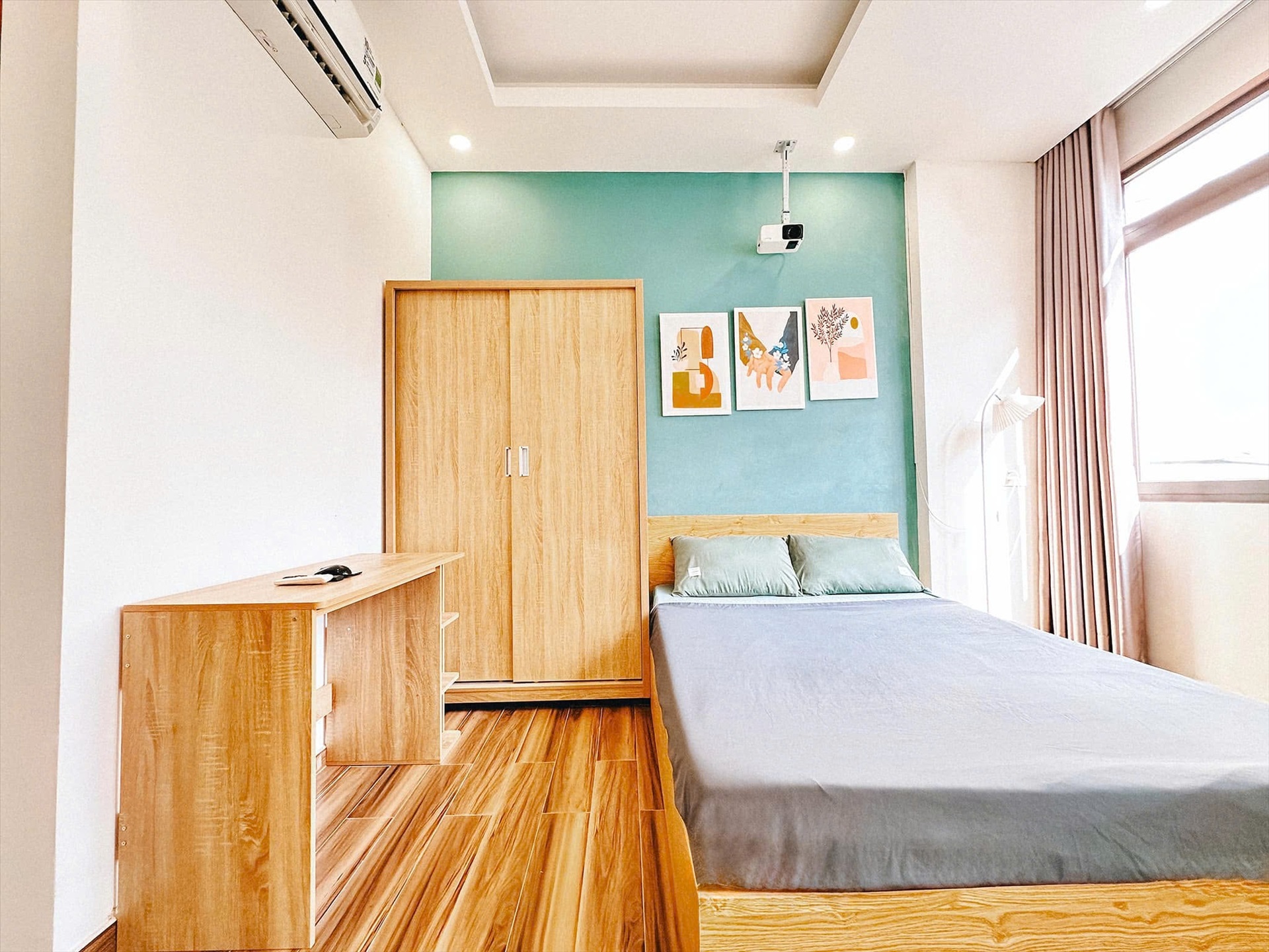 Phòng trọ Studio 25m2 tại Anh Ng House  Nguyễn Cảnh Dị - Tân Bình - Phòng ngủ