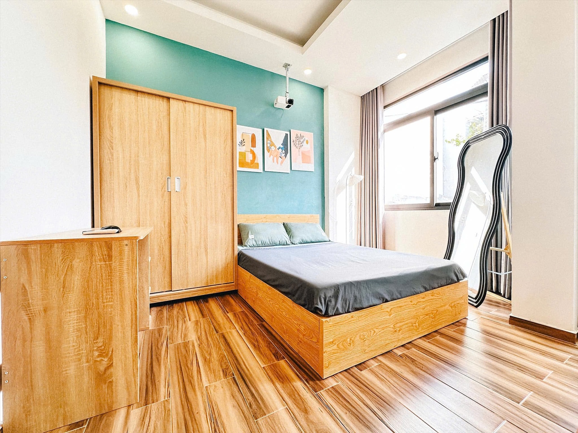Phòng trọ Studio 25m2 tại Anh Ng House  Nguyễn Cảnh Dị - Tân Bình - Phòng ngủ
