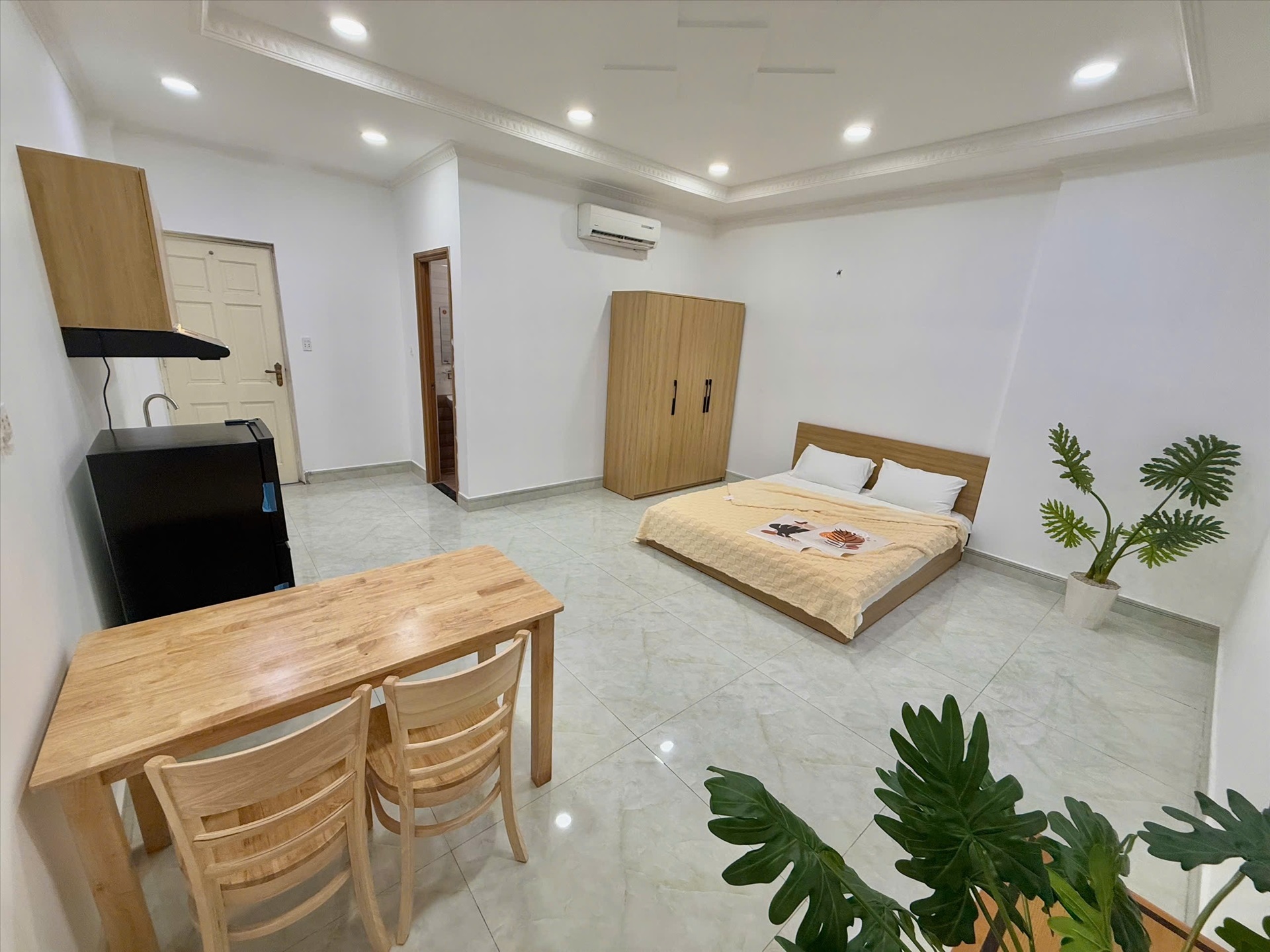 Phòng trọ Studio 30m2 tại CD House Hồng Lạc - Tân Bình - Phòng ngủ