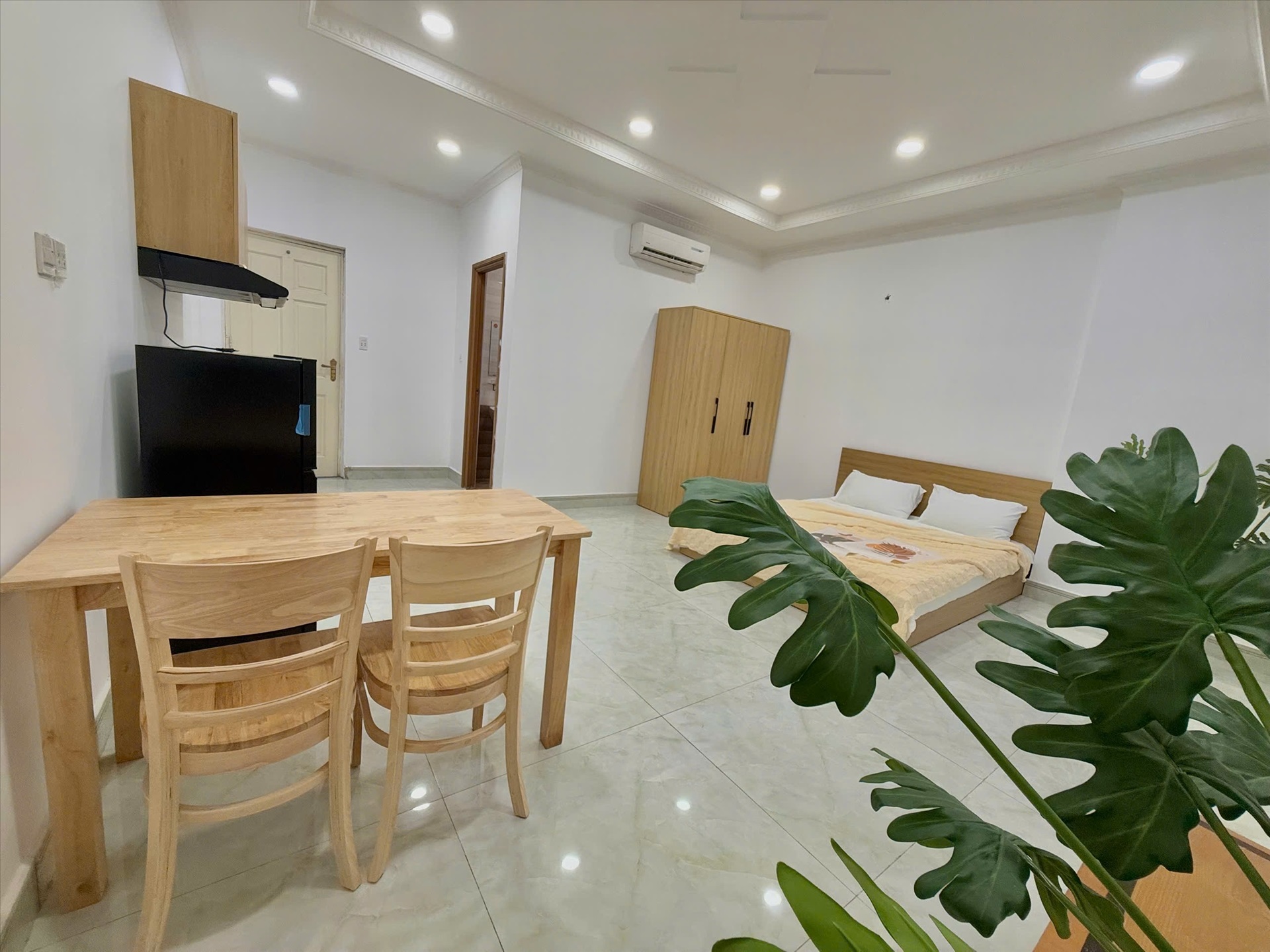 Phòng trọ Studio 30m2 tại CD House Hồng Lạc - Tân Bình - Phòng ngủ