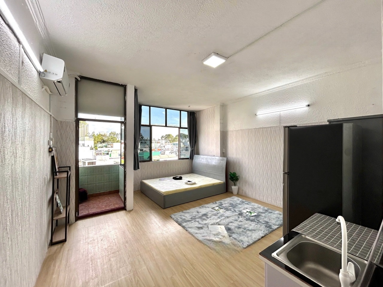 Phòng trọ Studio 25m2 tại AD House Lãnh Binh Thăng - Quận 11 - Phòng ngủ