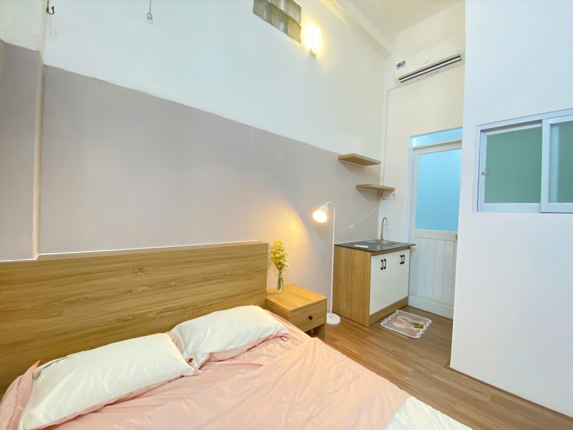 Phòng trọ Studio 30m2 tại TT House Hoàng Văn Thụ - Tân Bình - Phòng ngủ