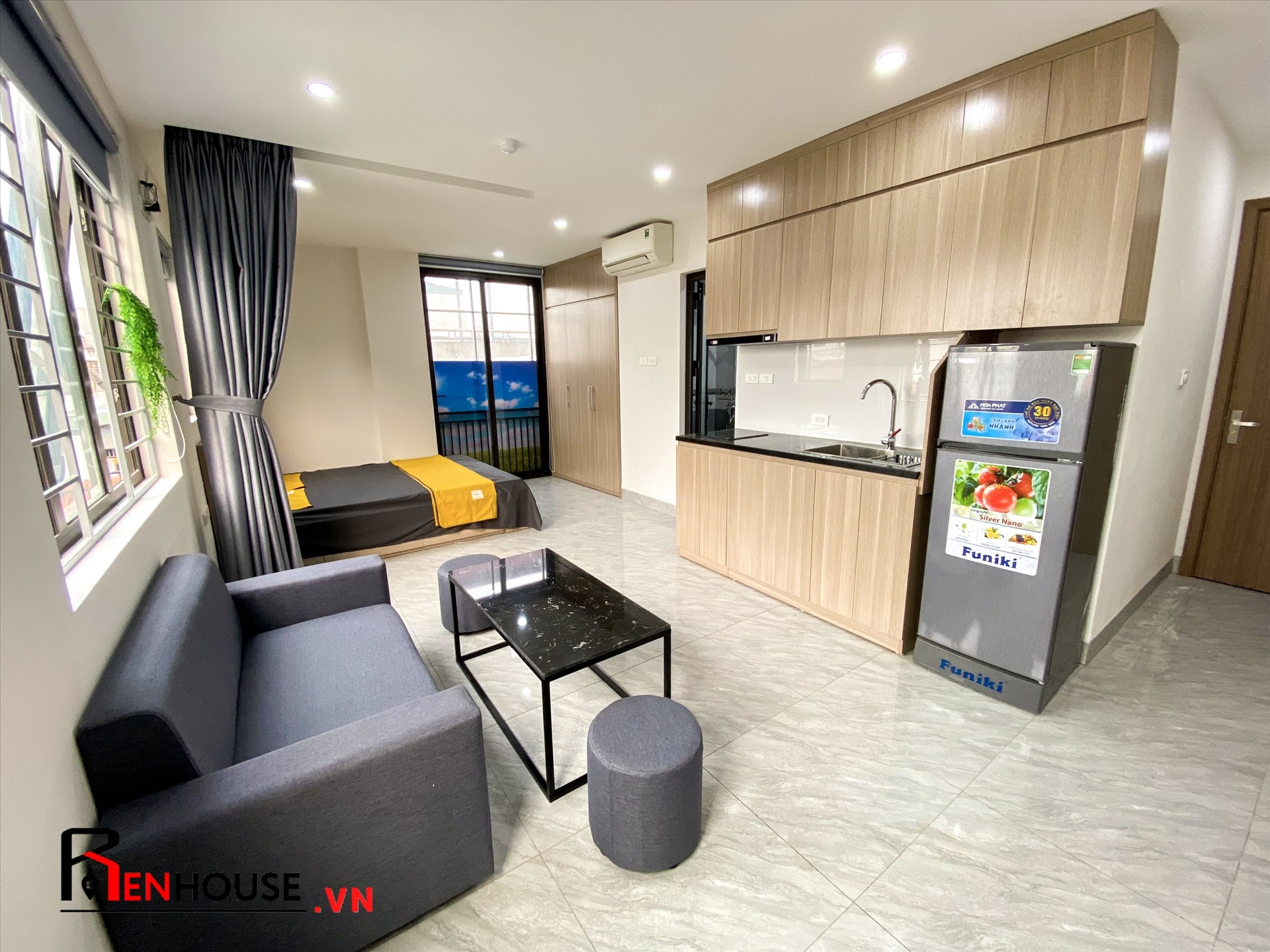 Phòng trọ 1 Phòng ngủ 30m2 tại RenHouse Mễ Trì Thượng - Nam Từ Liêm - Phòng ngủ