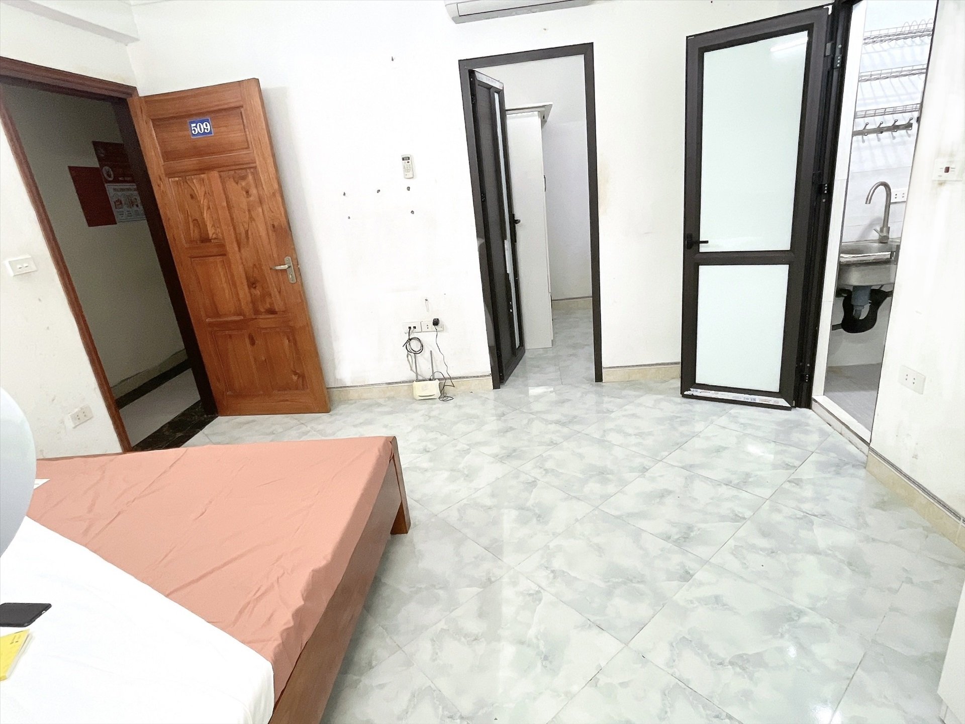 Phòng trọ 1 Phòng ngủ 28m2 tại HappyHomes Hồ Tùng Mậu - Cầu Giấy - Phòng ngủ