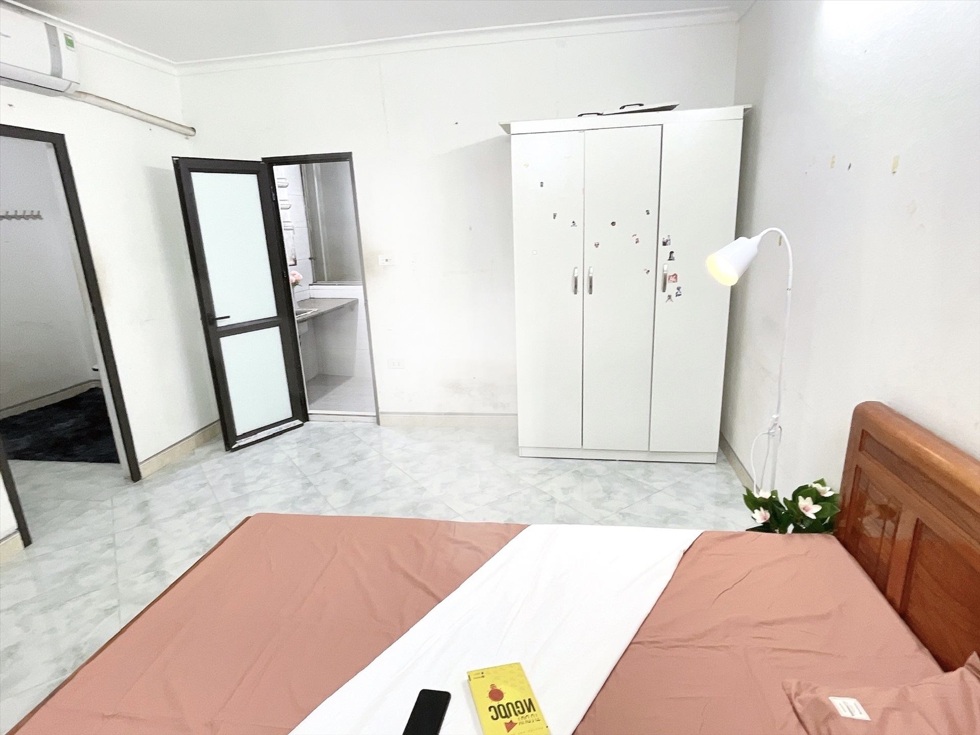 Phòng trọ 1 Phòng ngủ 28m2 tại HappyHomes Hồ Tùng Mậu - Cầu Giấy - Phòng ngủ