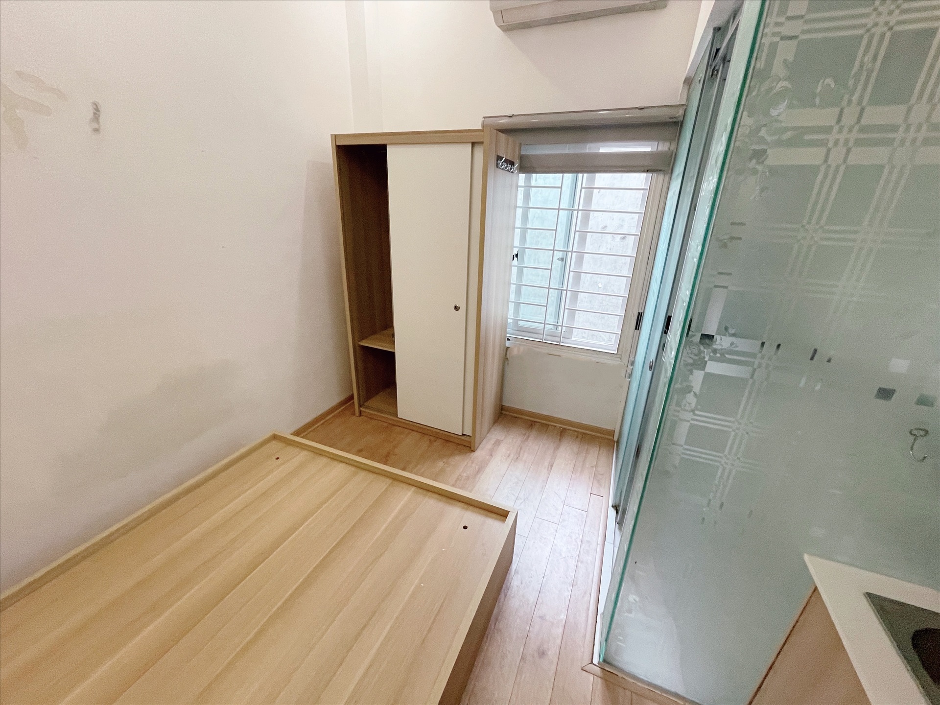 Phòng trọ Studio 25m2 tại NTV Apartment Hồ Tùng Mậu - Cầu Giấy - Phòng ngủ