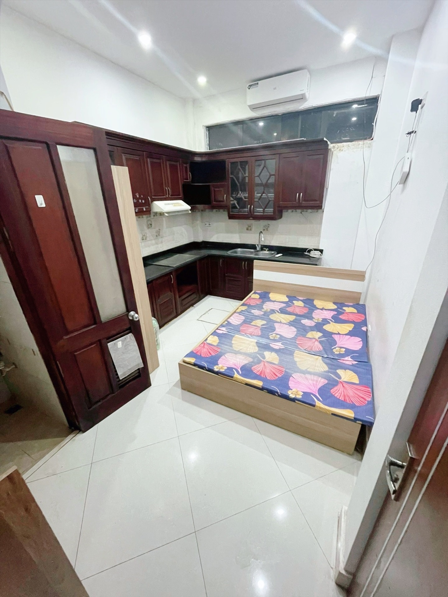 Phòng trọ Studio 25m2 tại NTV Apartment Hồ Tùng Mậu - Cầu Giấy - Phòng ngủ