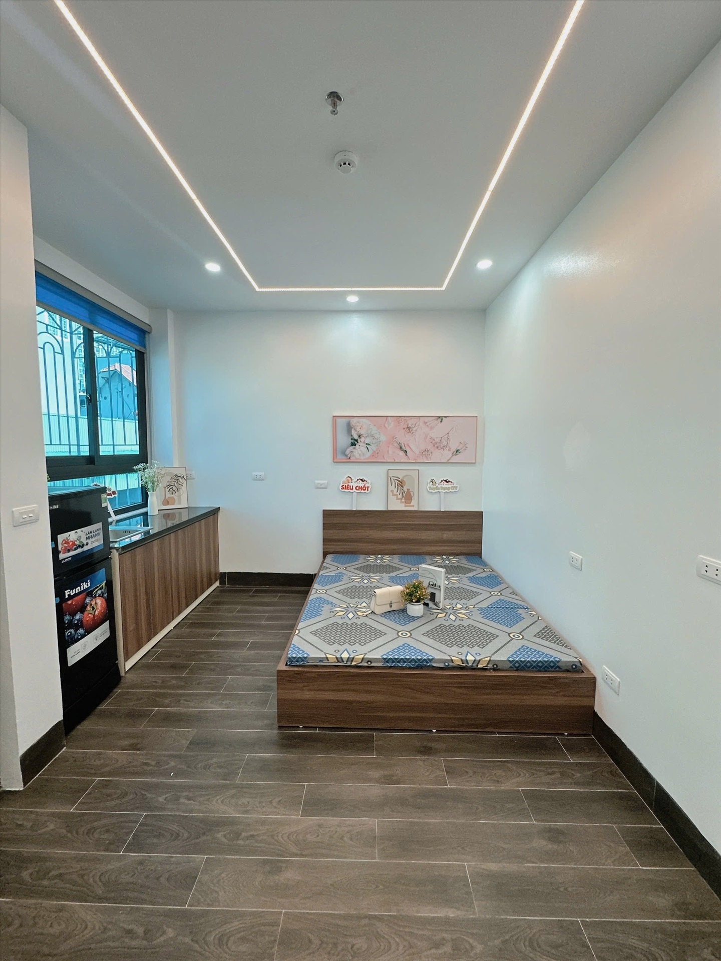Phòng trọ Studio 30m2 tại NTV Apartment Phú Mỹ - Nam Từ Liêm - Phòng ngủ