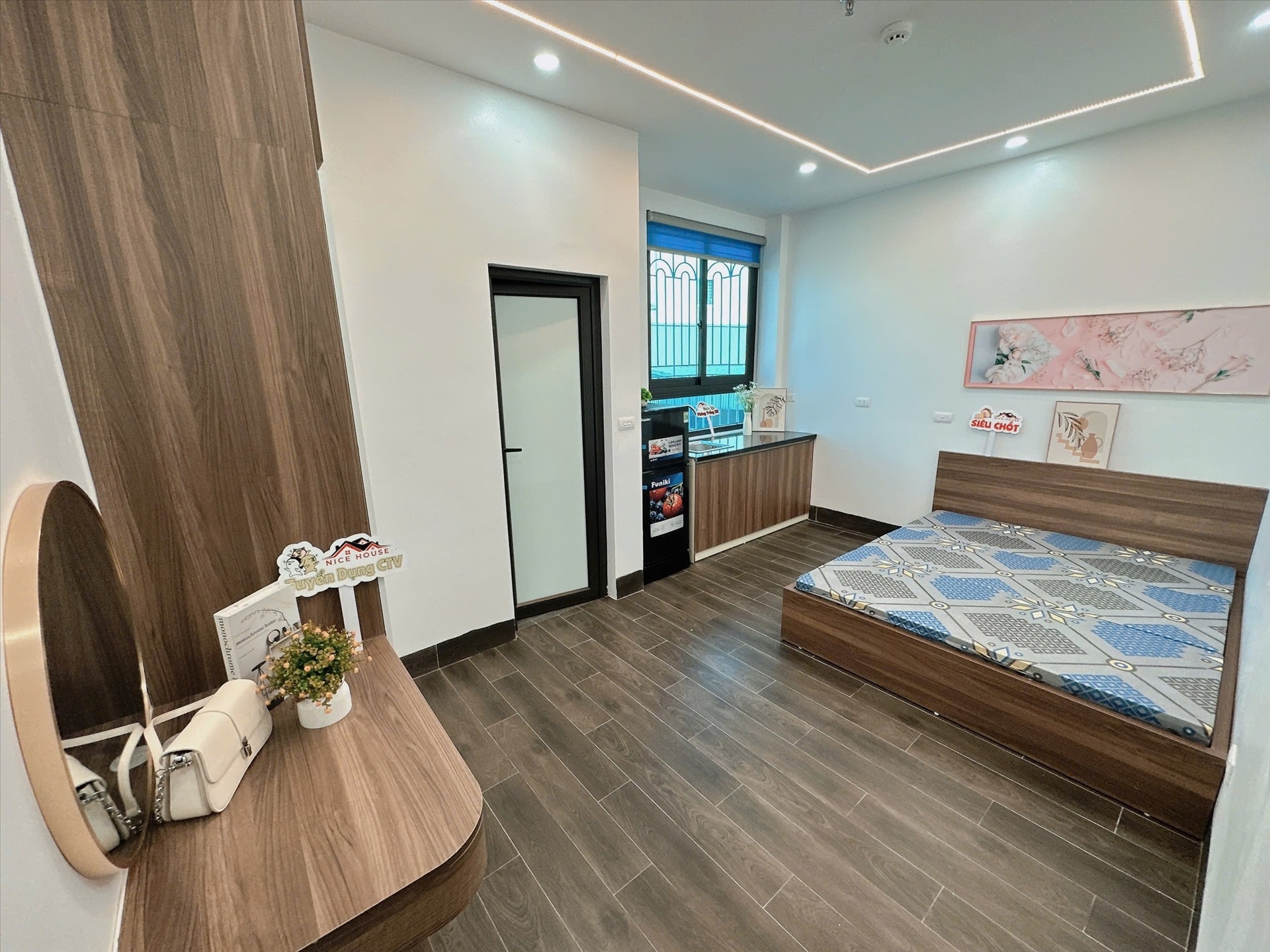 Phòng trọ Studio 30m2 tại NTV Apartment Phú Mỹ - Nam Từ Liêm - Phòng bếp