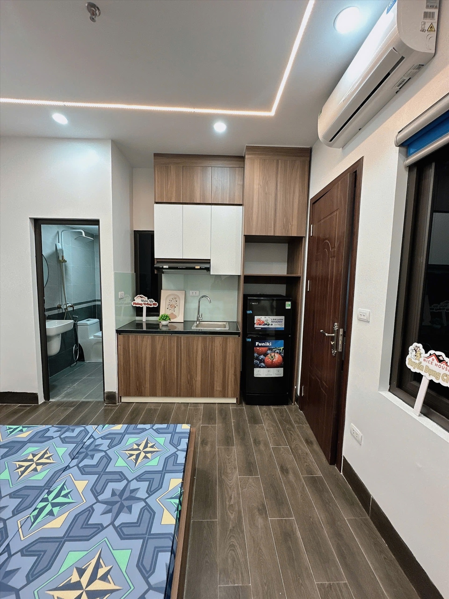 Phòng trọ Studio 25m2 tại NTV Apartment Phú Mỹ - Nam Từ Liêm - Phòng bếp