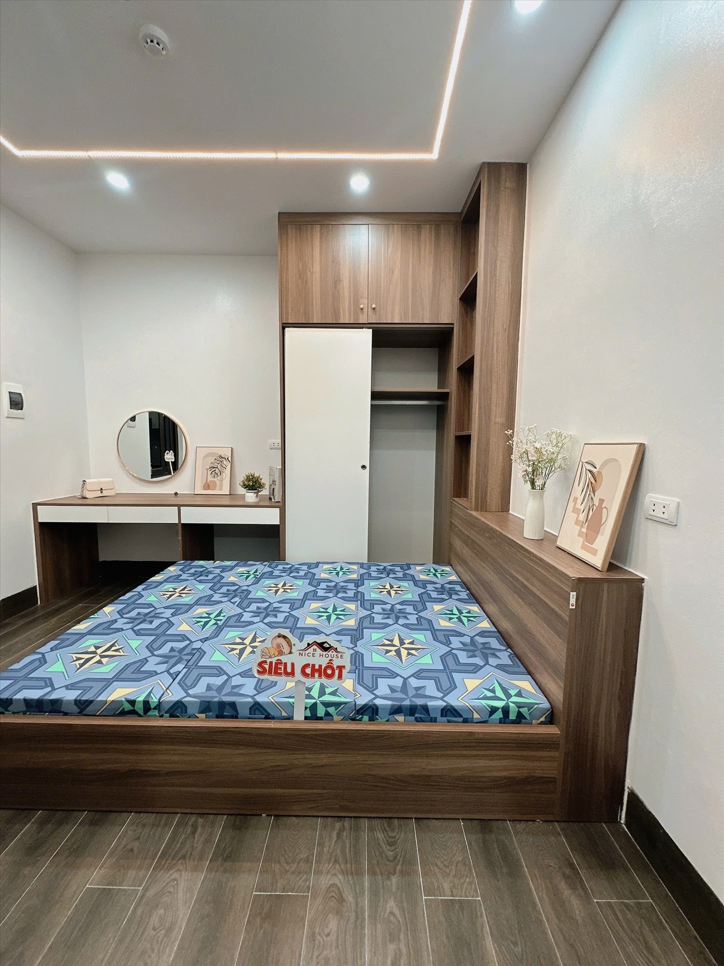 Phòng trọ Studio 25m2 tại NTV Apartment Phú Mỹ - Nam Từ Liêm - Phòng ngủ