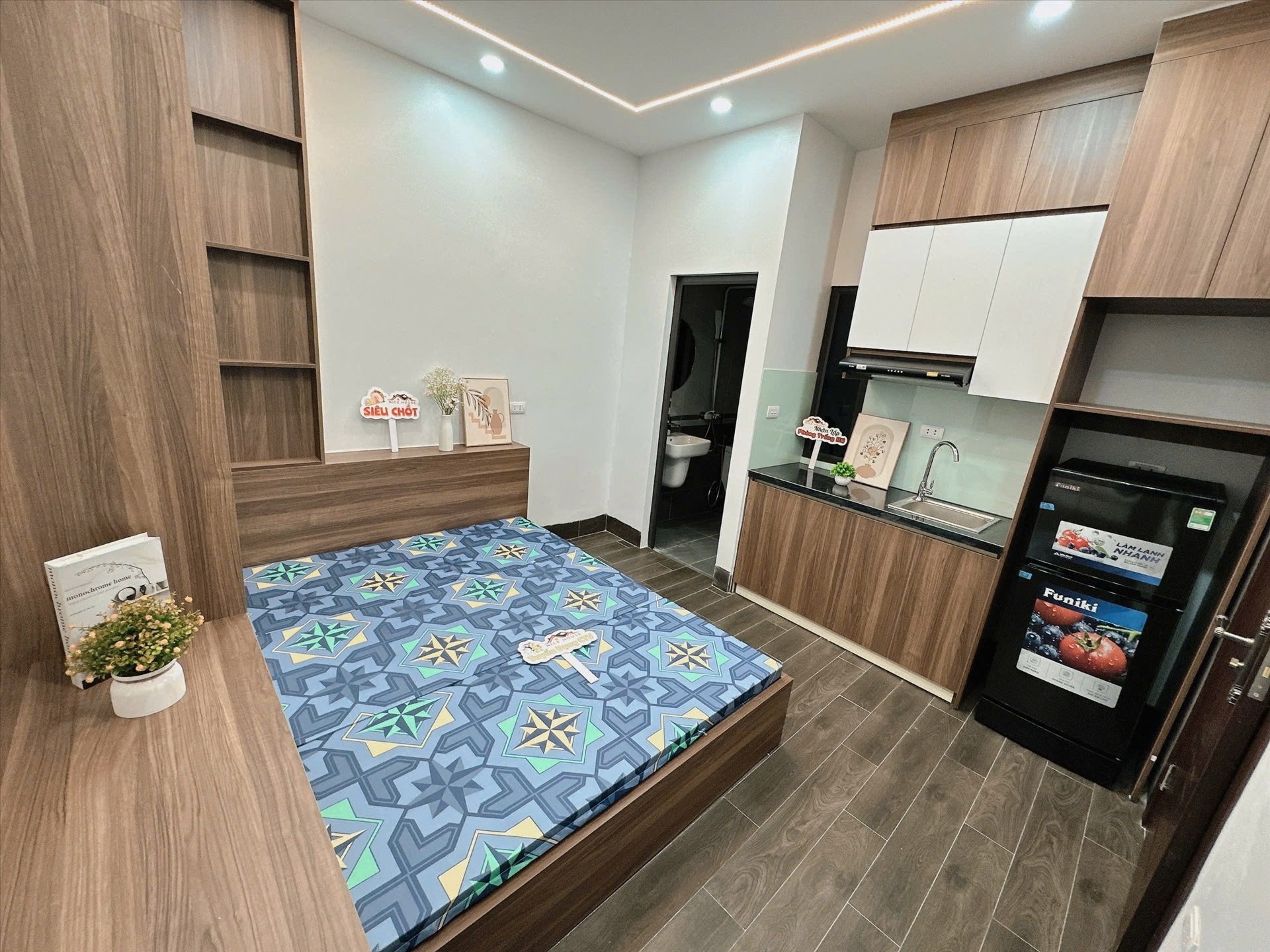 Phòng trọ Studio 25m2 tại NTV Apartment Phú Mỹ - Nam Từ Liêm - Phòng ngủ