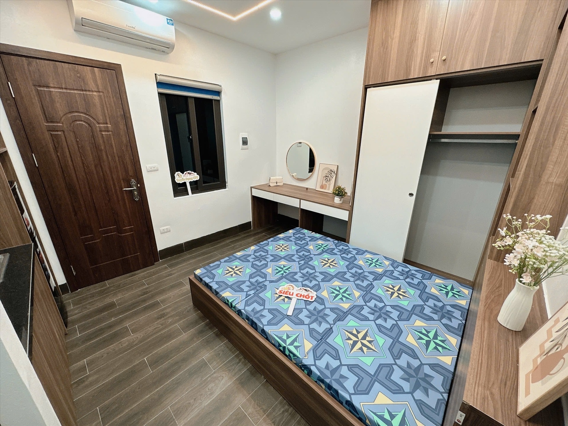 Phòng trọ Studio 25m2 tại NTV Apartment Phú Mỹ - Nam Từ Liêm - Phòng ngủ