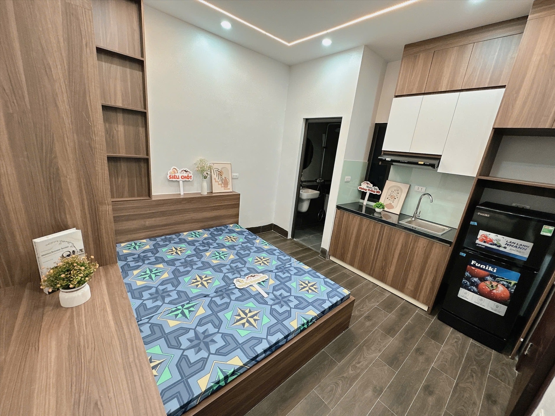 Phòng trọ Studio 25m2 tại NTV Apartment Phú Mỹ - Nam Từ Liêm - Phòng ngủ