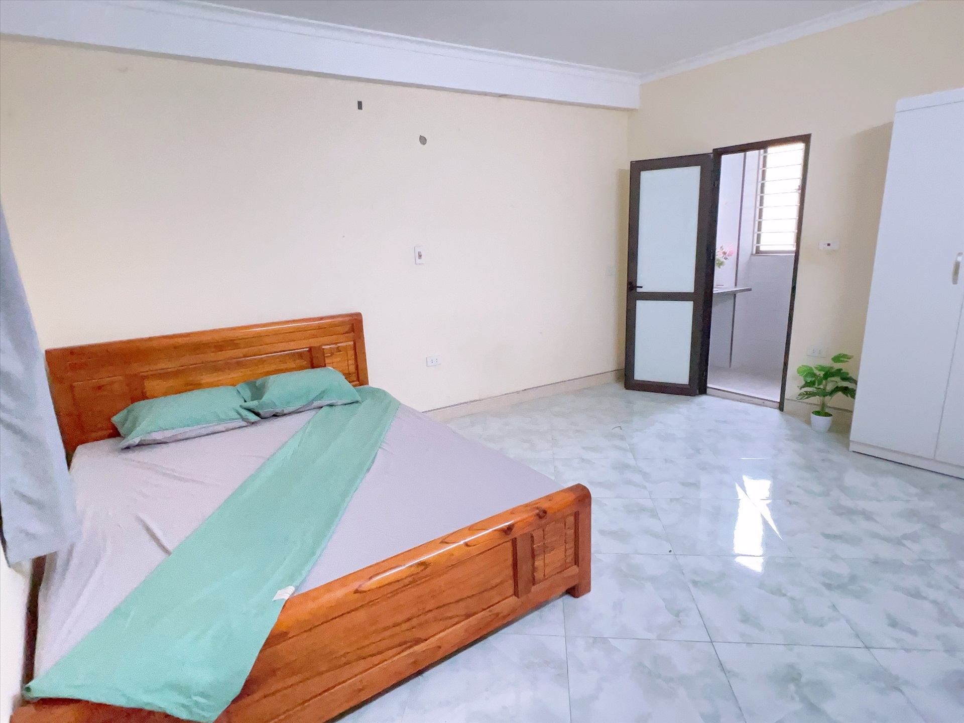 Phòng trọ 1 Phòng ngủ 28m2 tại HappyHomes Hồ Tùng Mậu - Cầu Giấy - Phòng ngủ