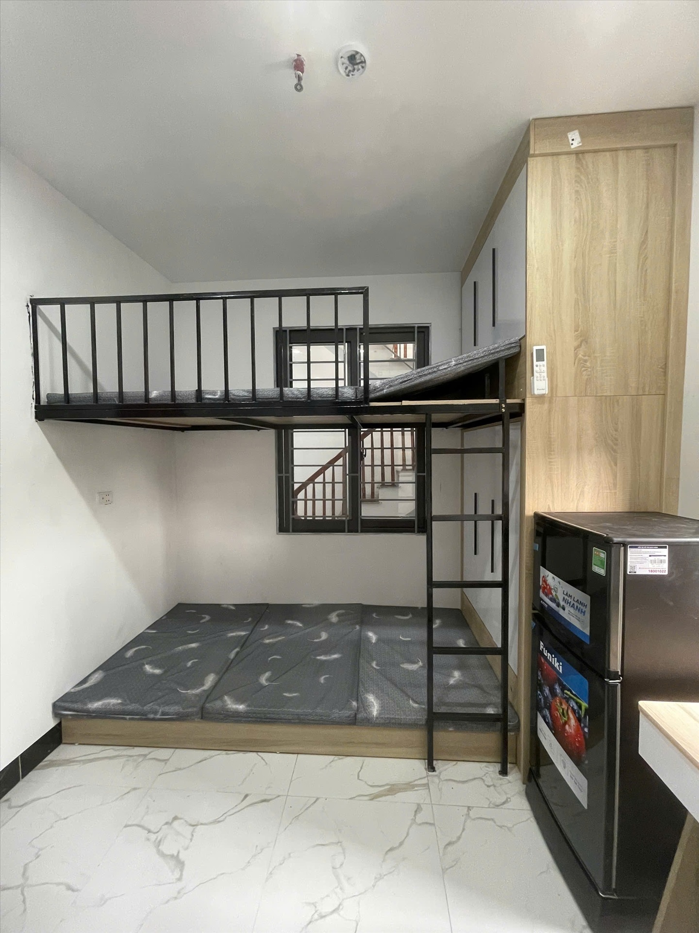 Phòng trọ Duplex 25m2 tại HM House Định Công Thượng - Hoàng Mai - Phòng ngủ