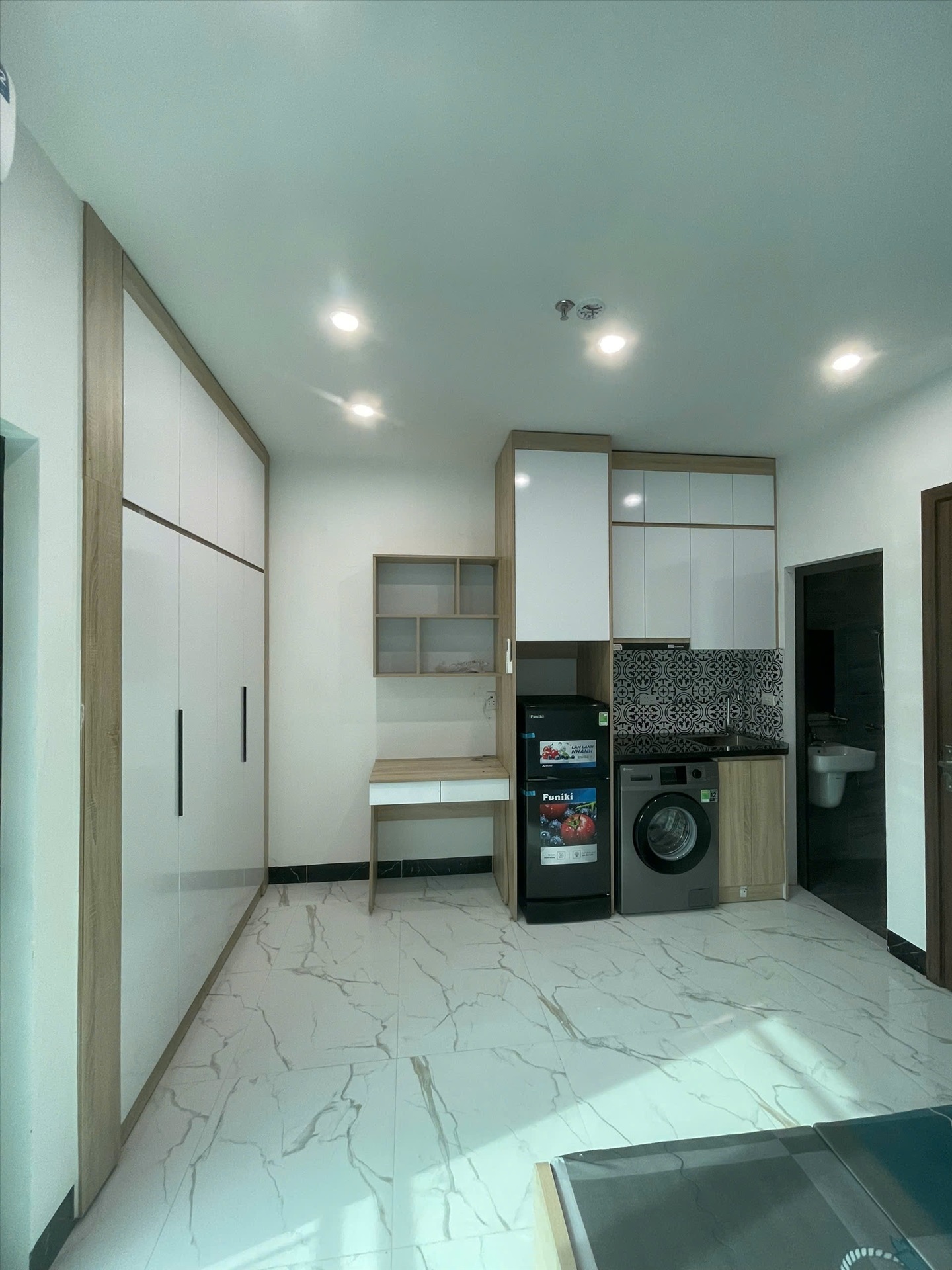 Phòng trọ Studio 30m2 tại HM House Định Công Thượng - Hoàng Mai - Phòng ngủ
