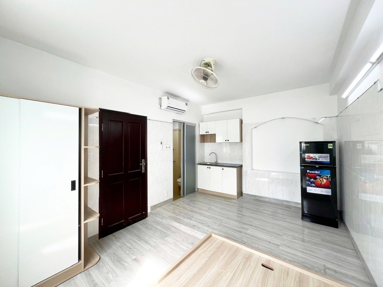Phòng trọ Studio 25m2 tại An Tâm House Điện Biên Phủ - Quận 3 - Phòng ngủ