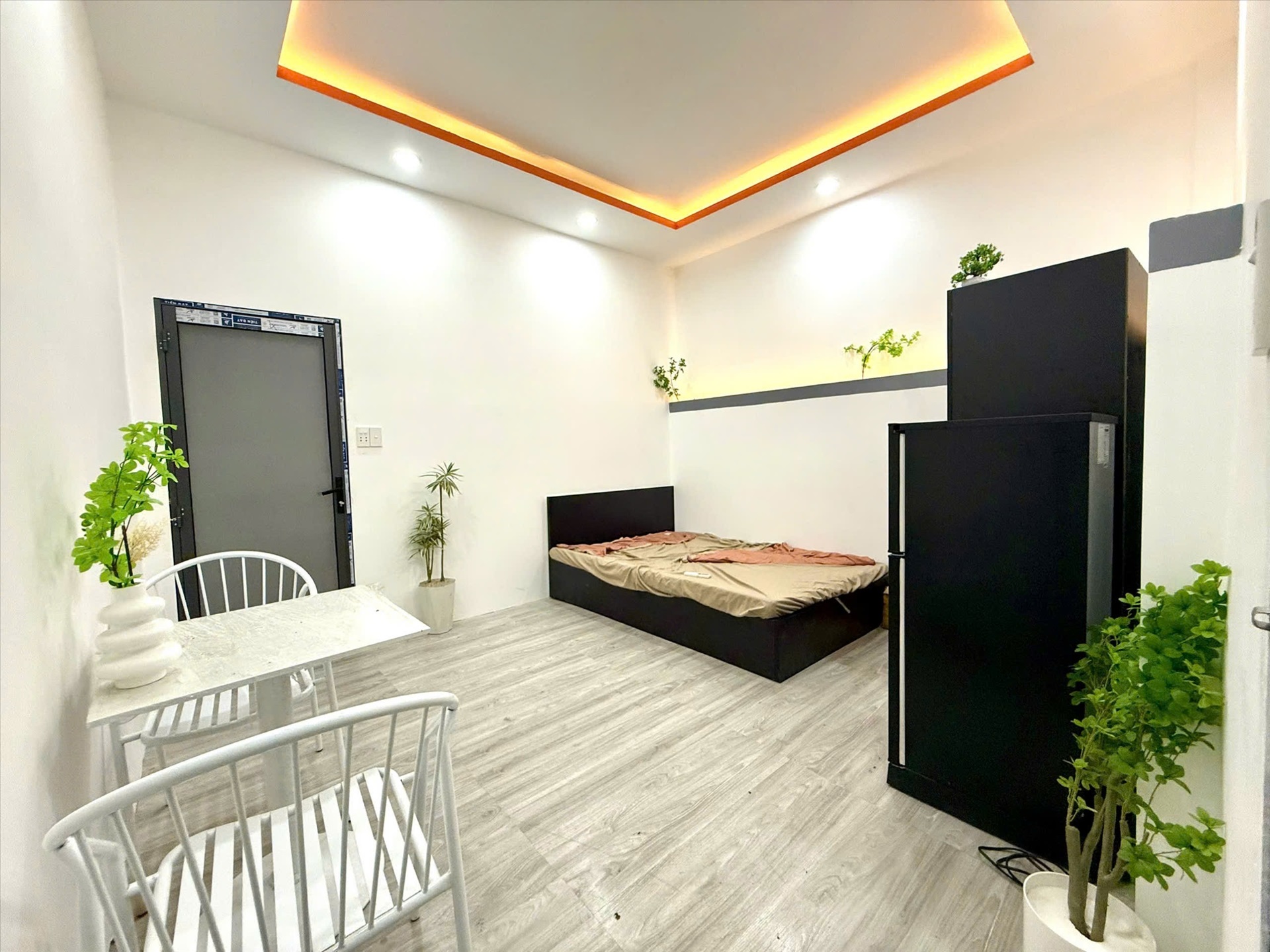 Phòng trọ Studio 25m2 tại AQ House Nguyễn Tử Nha - Tân Bình - Phòng ngủ
