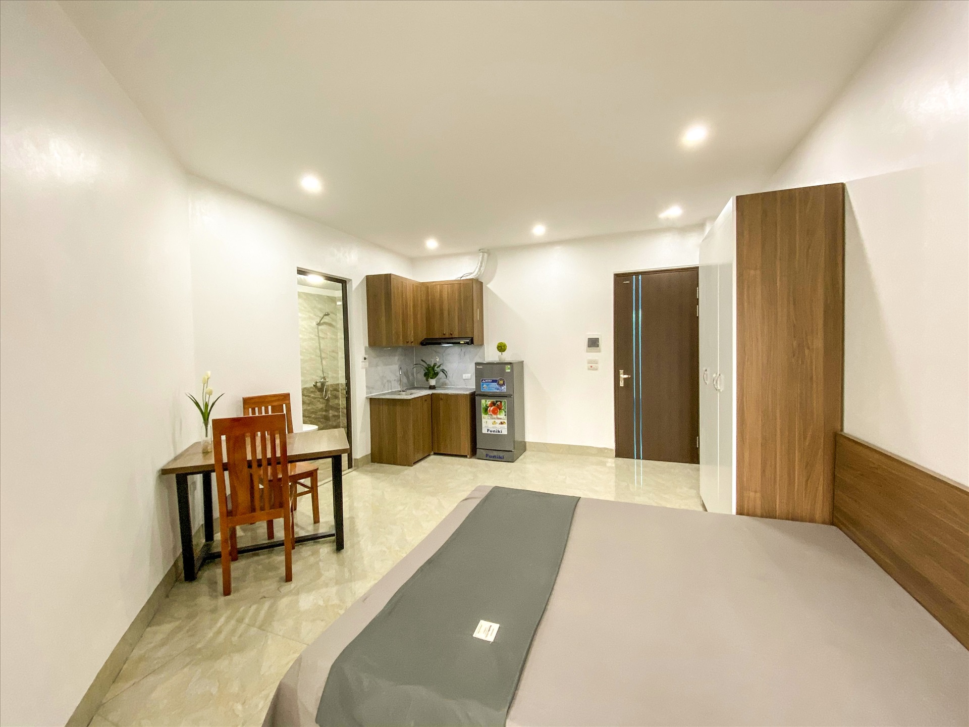 Phòng trọ Studio 30m2 tại RenHouse 1 Mỹ Đình - Nam Từ Liêm - Phòng ngủ
