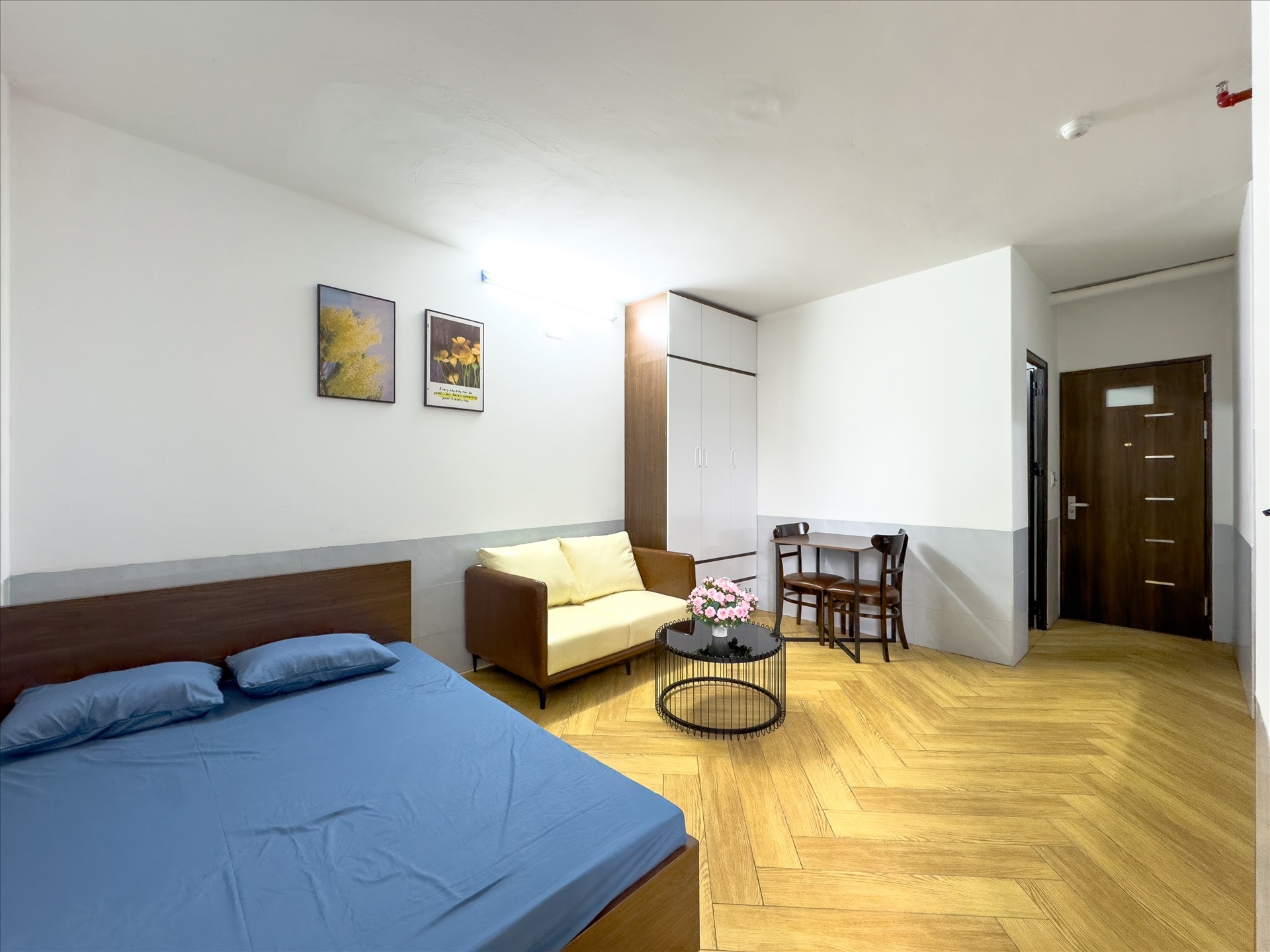 Phòng trọ Studio 29m2 tại RenHouse 1 Phú Kiều - Bắc Từ Liêm - Phòng ngủ