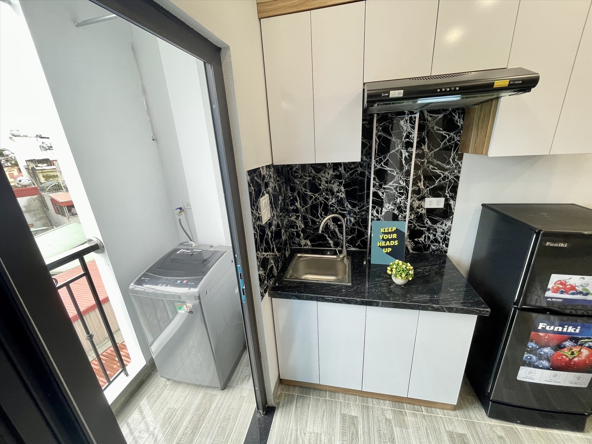 Phòng trọ Studio 22m2 tại Airstay Hoàng Mai - Hoàng Mai - Phòng bếp