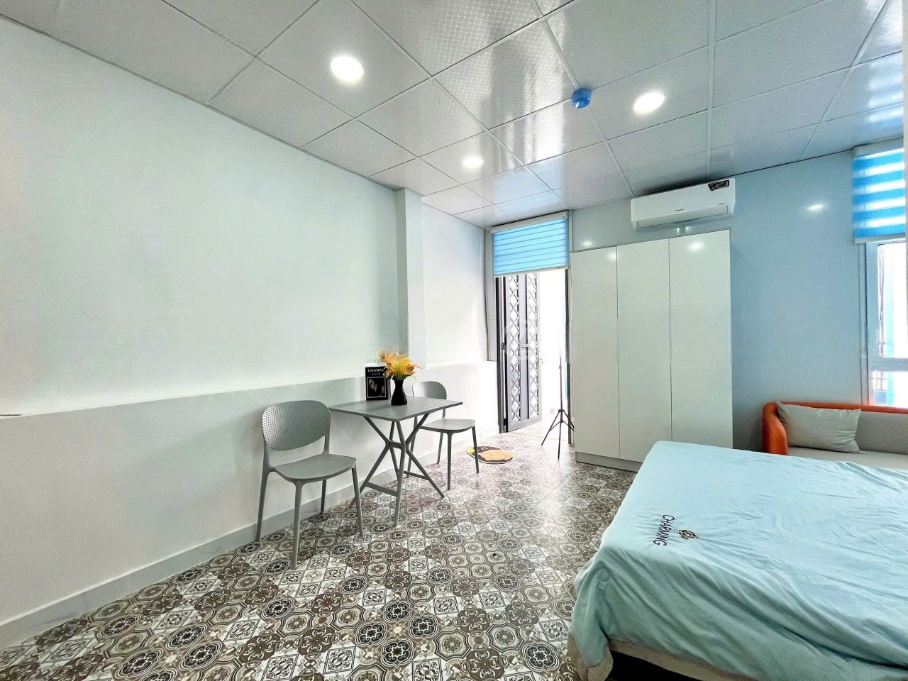 Phòng trọ Studio 30m2 tại AD House Hoàng Sa - Tân Bình - Phòng ngủ