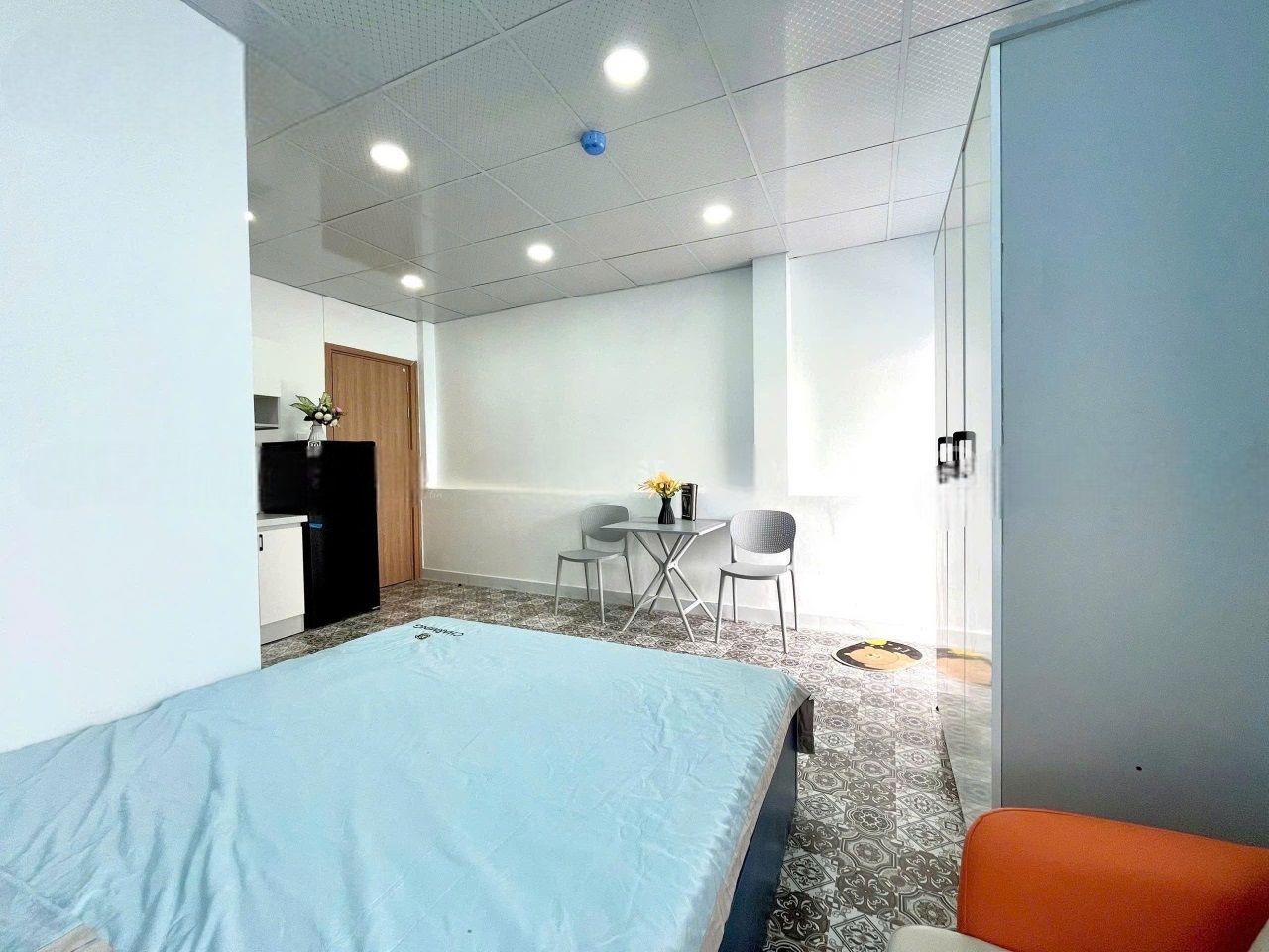 Phòng trọ Studio 30m2 tại AD House Hoàng Sa - Tân Bình - Phòng ngủ