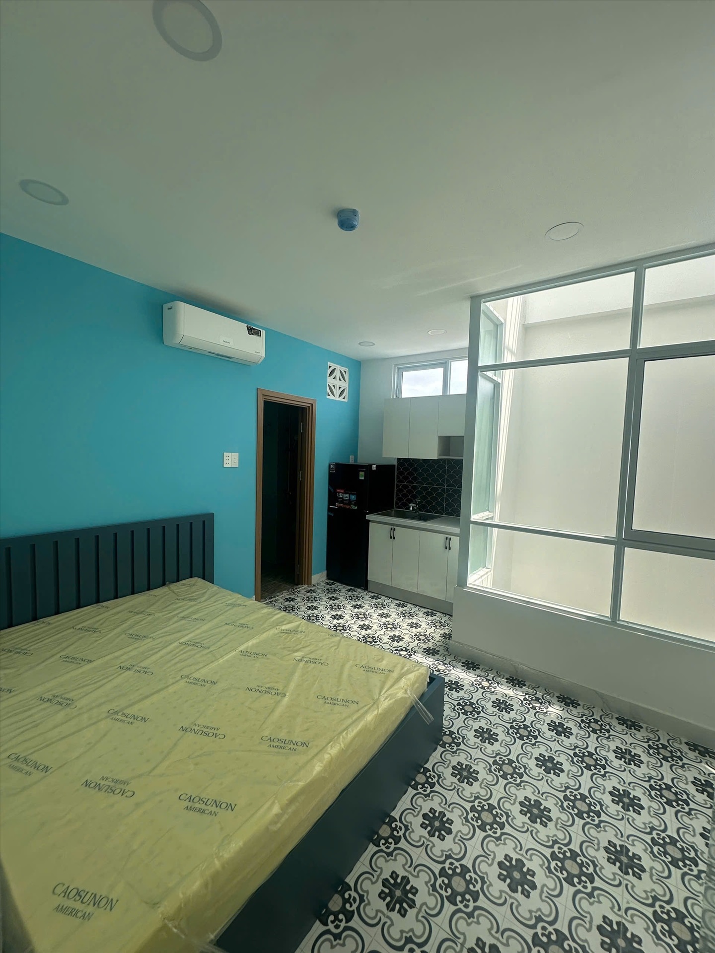 Phòng trọ Studio 25m2 tại AD House Hoàng Sa - Tân Bình - Phòng ngủ