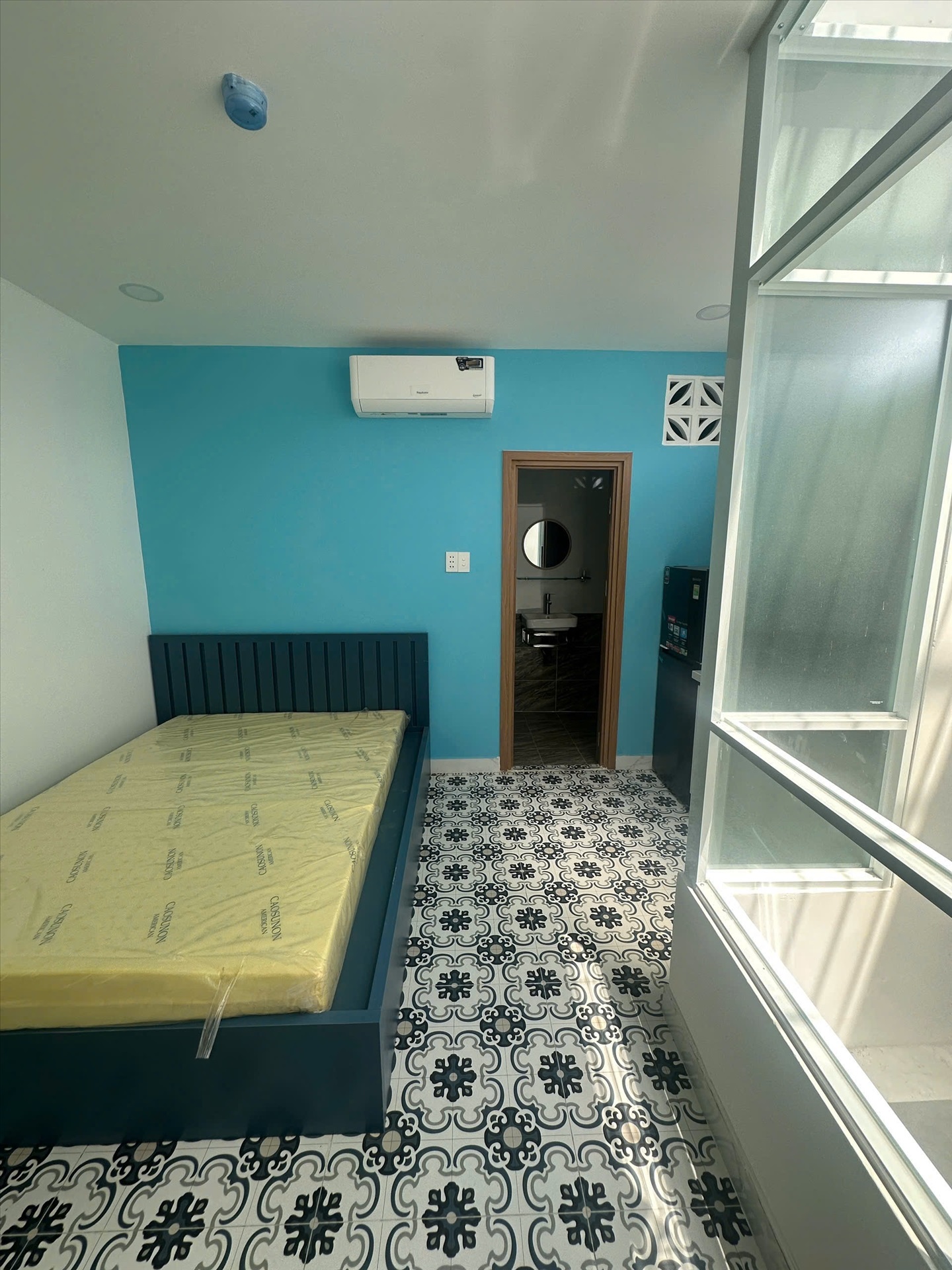 Phòng trọ Studio 25m2 tại AD House Hoàng Sa - Tân Bình - Phòng ngủ