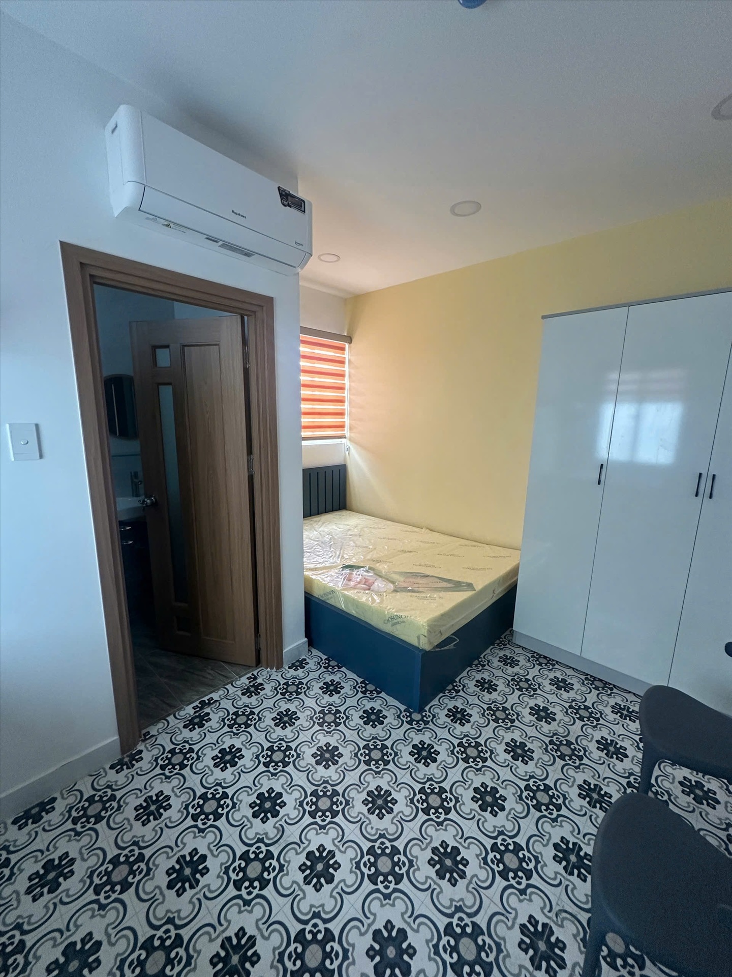 Phòng trọ Studio 25m2 tại AD House Hoàng Sa - Tân Bình - Phòng ngủ