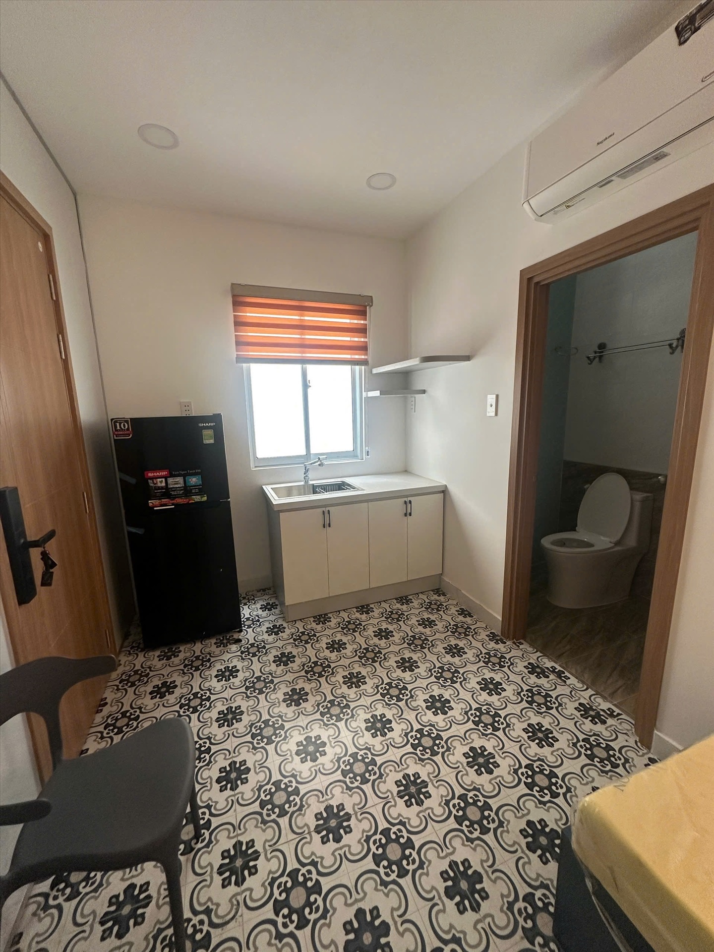 Phòng trọ Studio 25m2 tại AD House Hoàng Sa - Tân Bình - Phòng ngủ