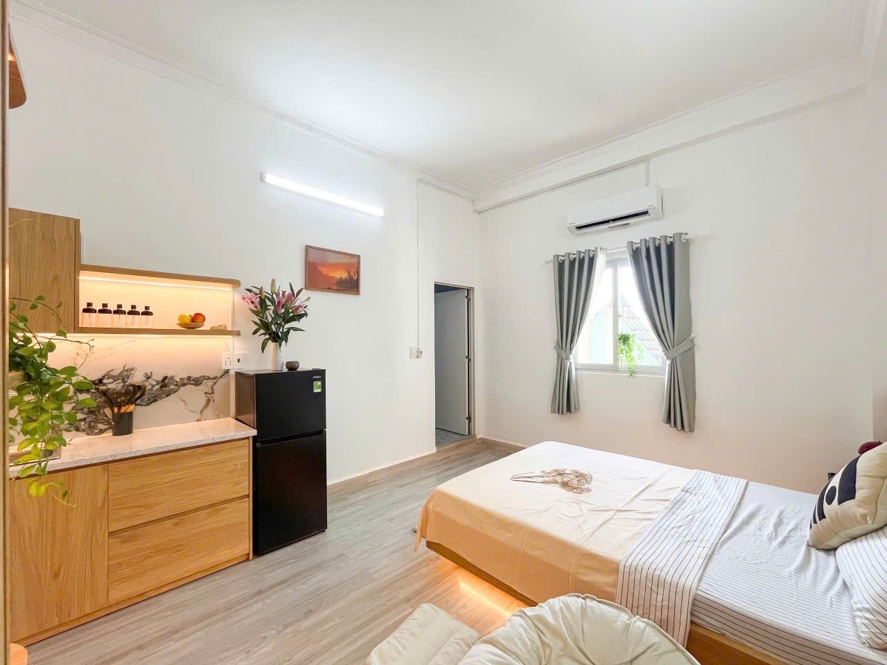Phòng trọ Studio 25m2 tại Lighthouse Cách Mạng Tháng 8 - Quận 3 - Phòng ngủ