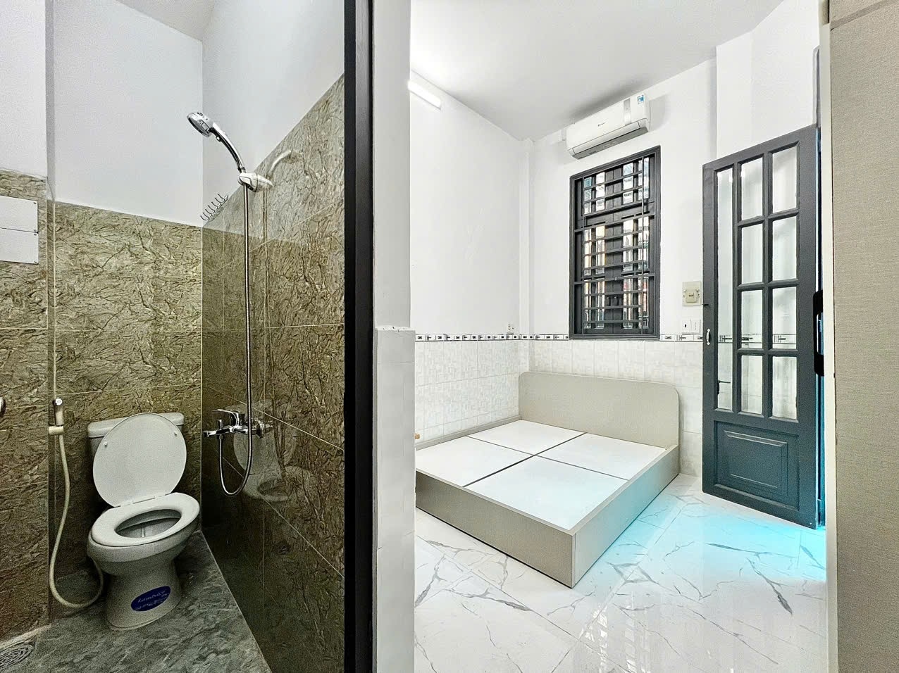 Phòng trọ Studio 25m2 tại AV House Bông Sao - Quận 8 - Phòng ngủ