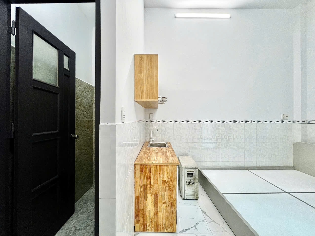 Phòng trọ Studio 25m2 tại AV House Bông Sao - Quận 8 - Phòng khách