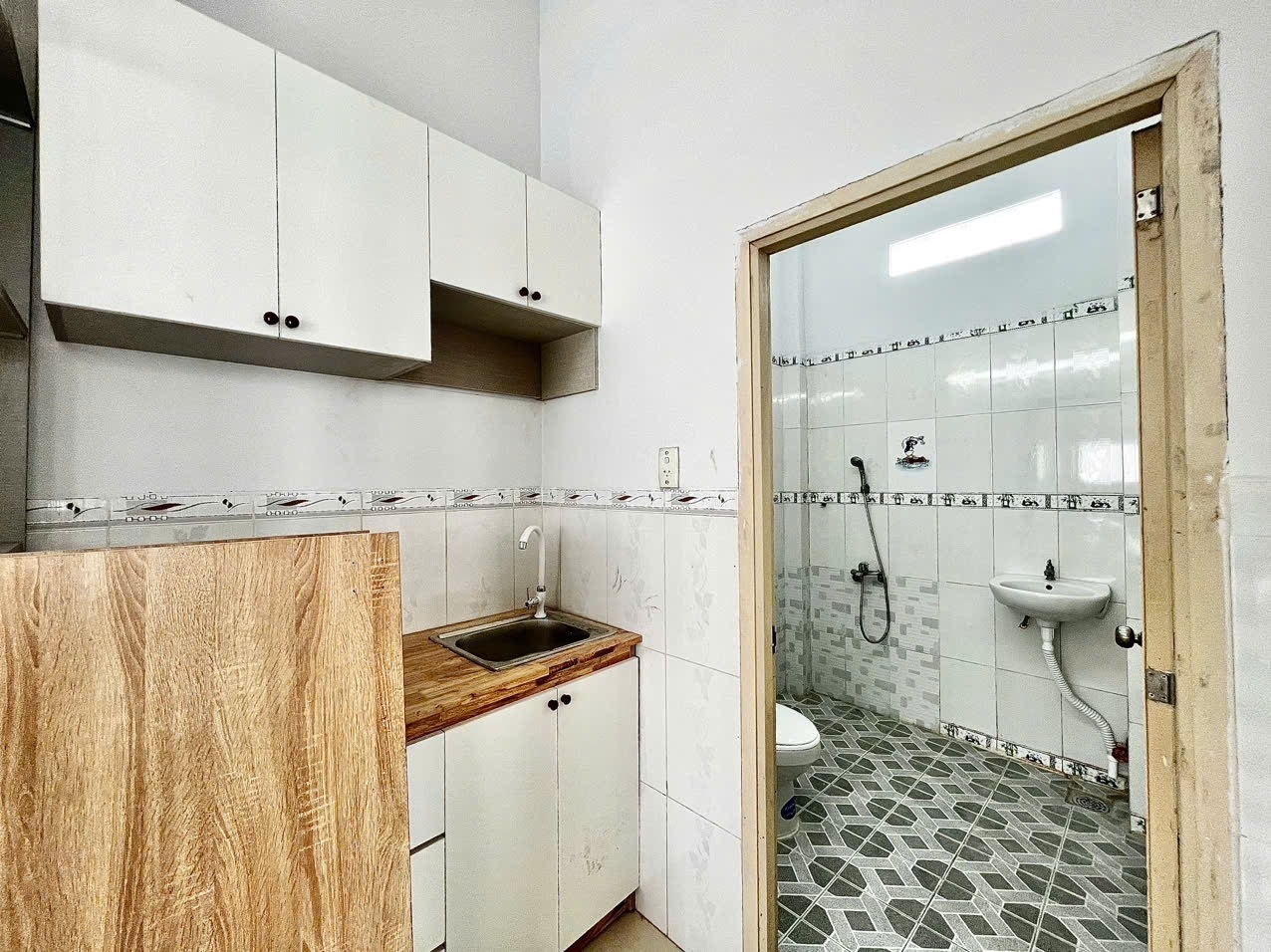 Phòng trọ Studio 25m2 tại AV House Bông Sao - Quận 8 - Phòng bếp
