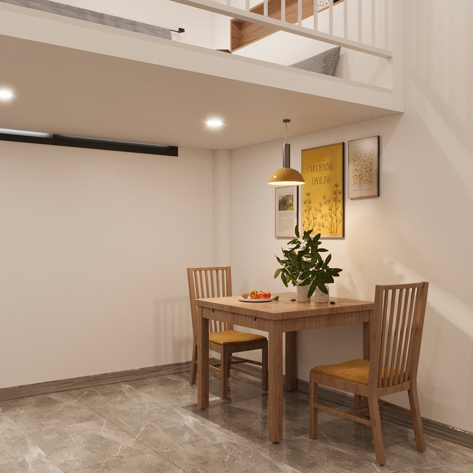 Phòng trọ Duplex 25m2 tại Lighthouse Cách Mạng Tháng 8 - Quận 3 - Phòng khách