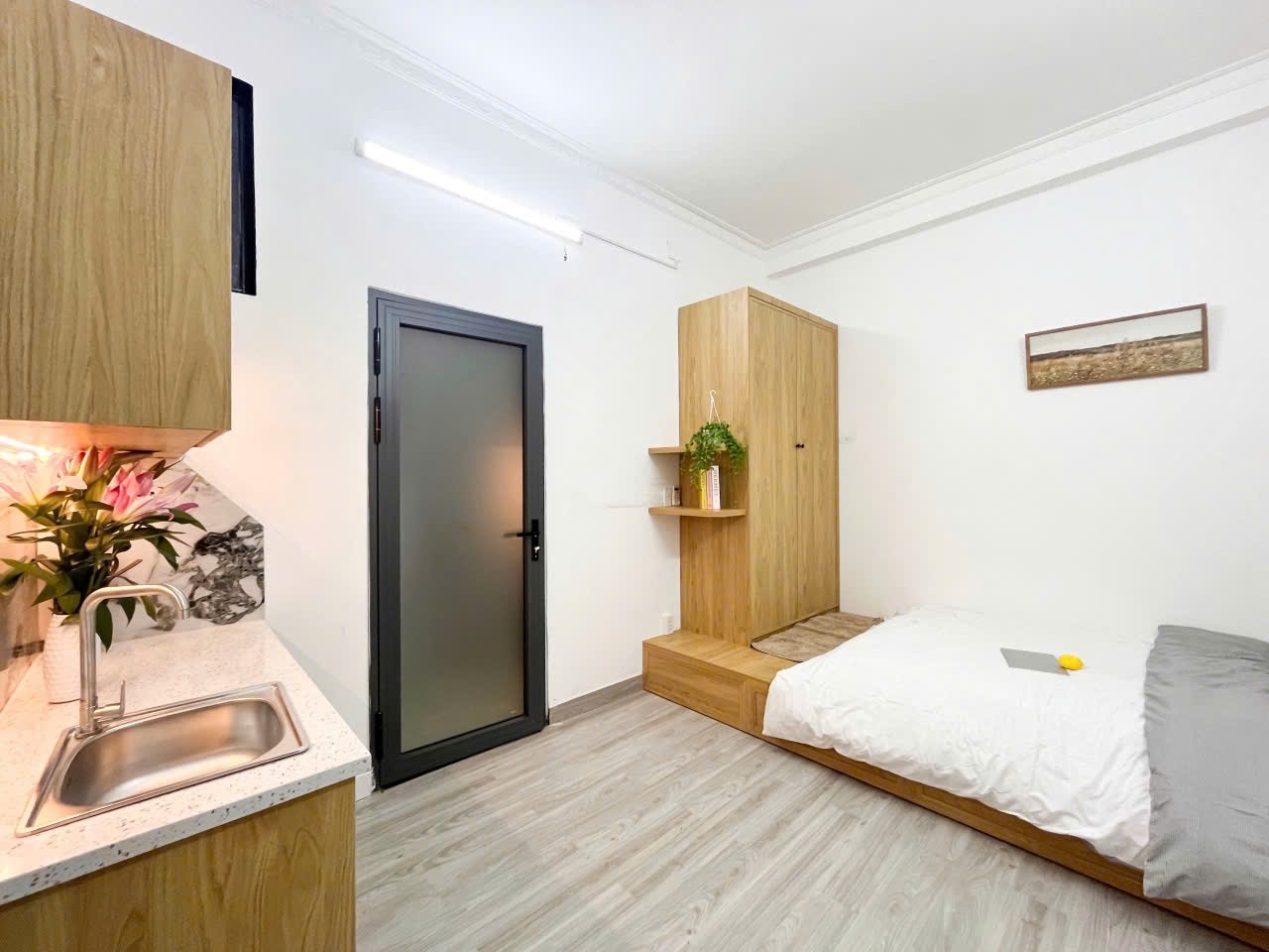 Phòng trọ Studio 30m2 tại Lighthouse Cách Mạng Tháng 8 - Quận 3 - Phòng ngủ