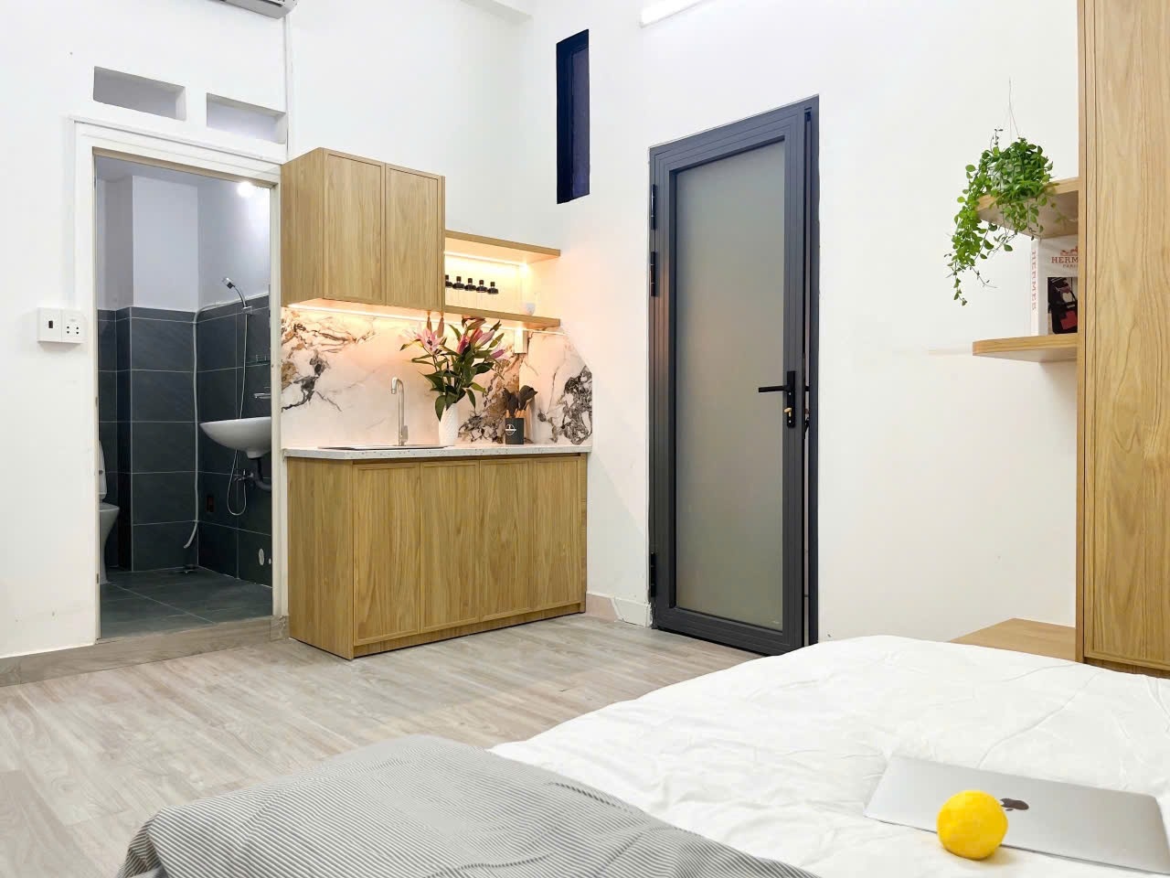 Phòng trọ Studio 30m2 tại Lighthouse Cách Mạng Tháng 8 - Quận 3 - Phòng ngủ