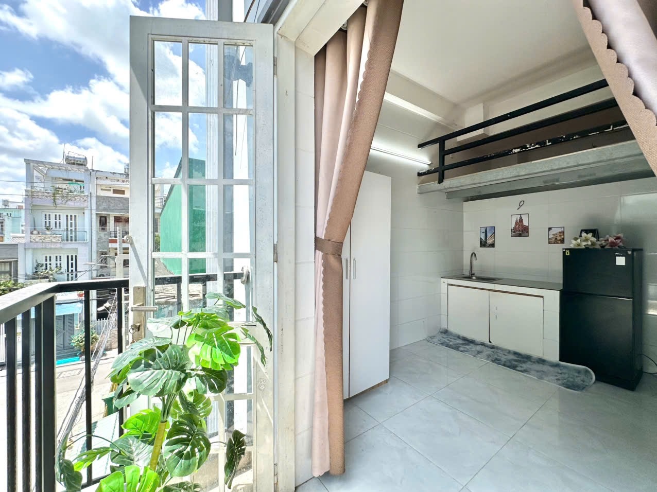 Phòng trọ Duplex 25m2 tại Gohome Quang Trung - Gò Vấp - Ban công