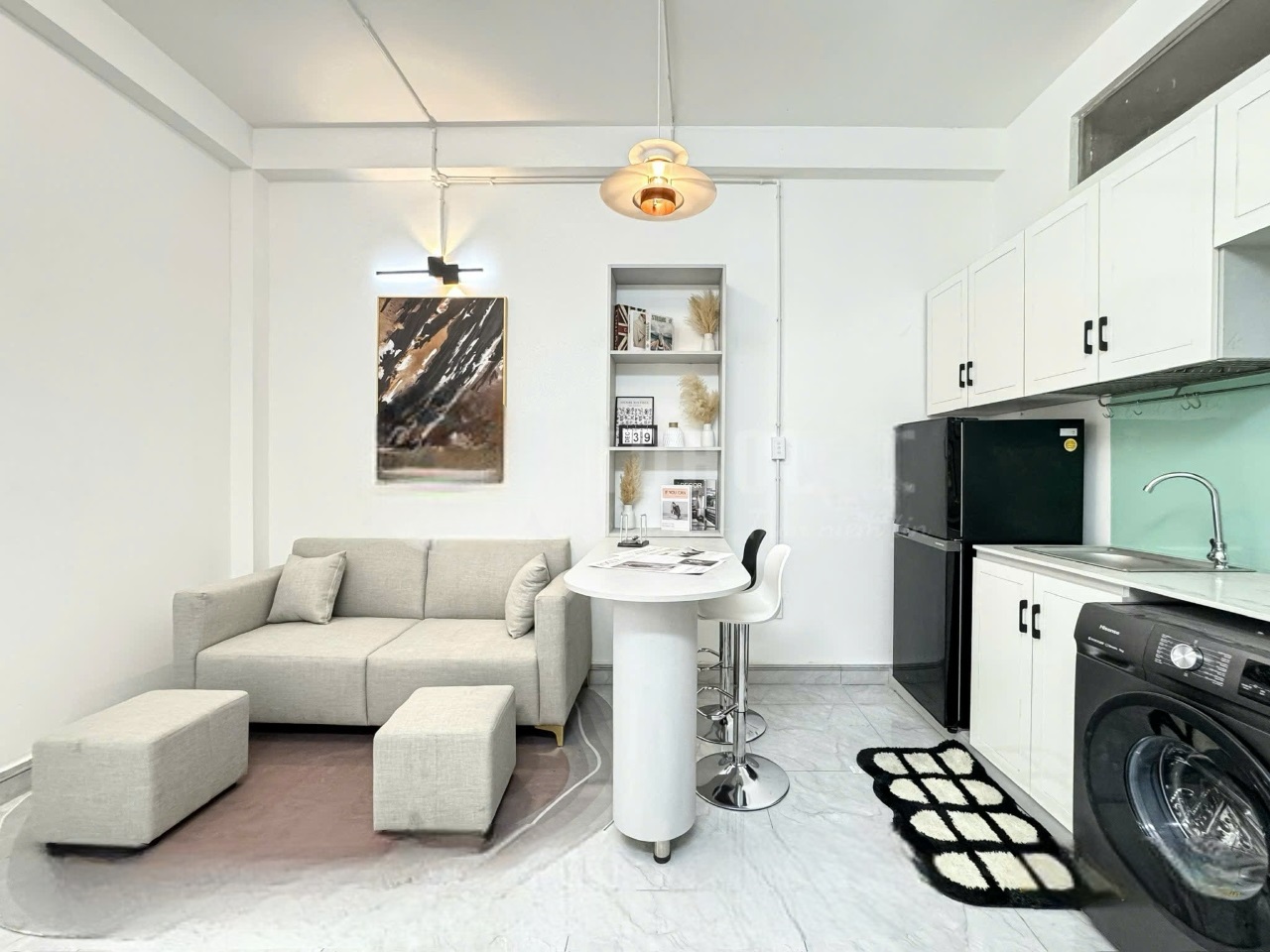 Phòng trọ 1 Phòng ngủ 40m2 tại AT Apartment Đỗ Thị Lời - Quận 3 - Phòng khách