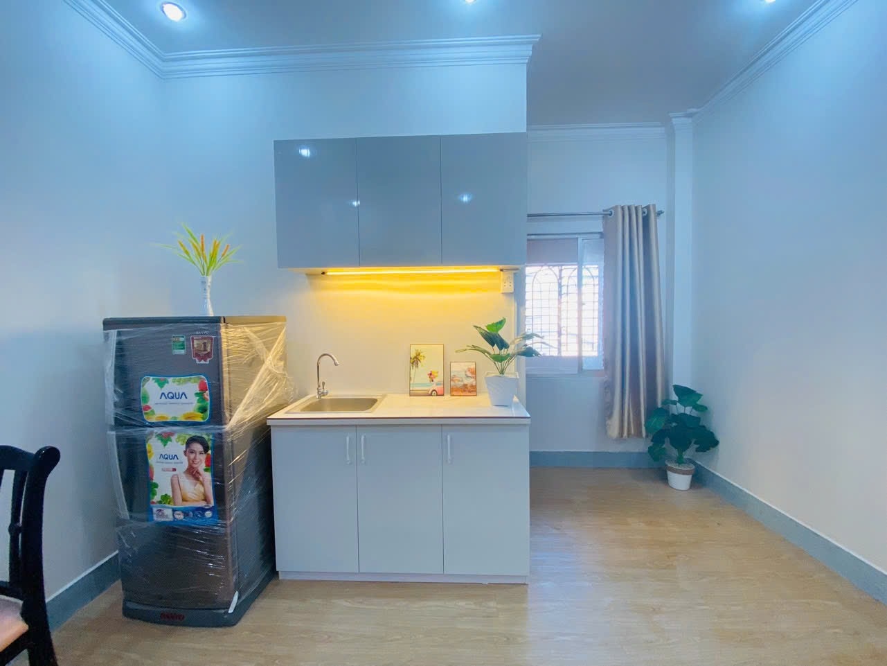 Phòng trọ Studio 25m2 tại VNhouse Trần Văn Đang - Quận 3 - Phòng bếp