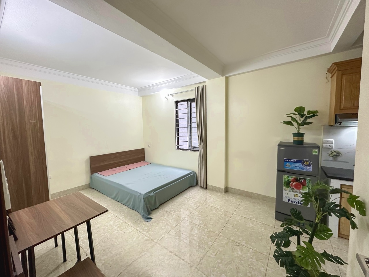 Phòng trọ Studio 26m2 tại RenHouse Yên Hòa - Cầu Giấy - Phòng ngủ