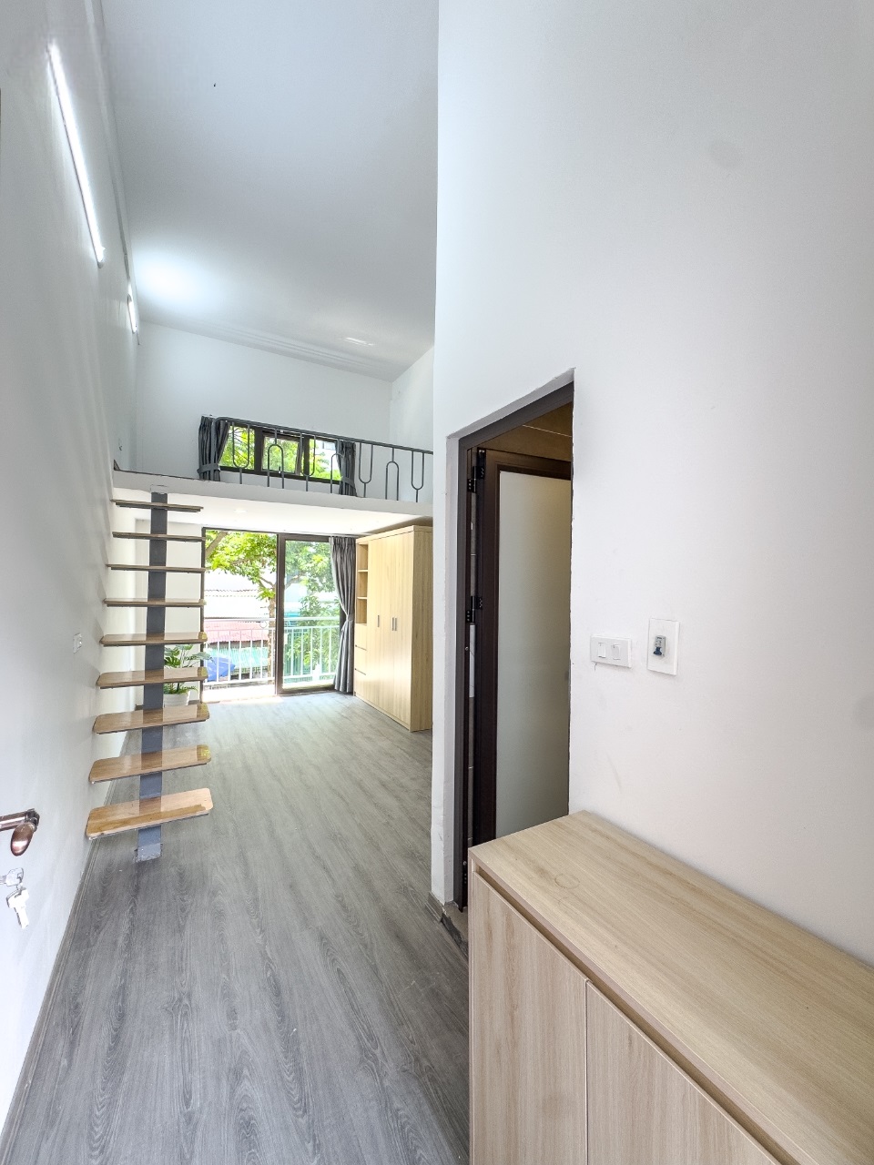 Phòng trọ Duplex 25m2 tại RenHouse Phú Xá - Tây Hồ - Phòng khách